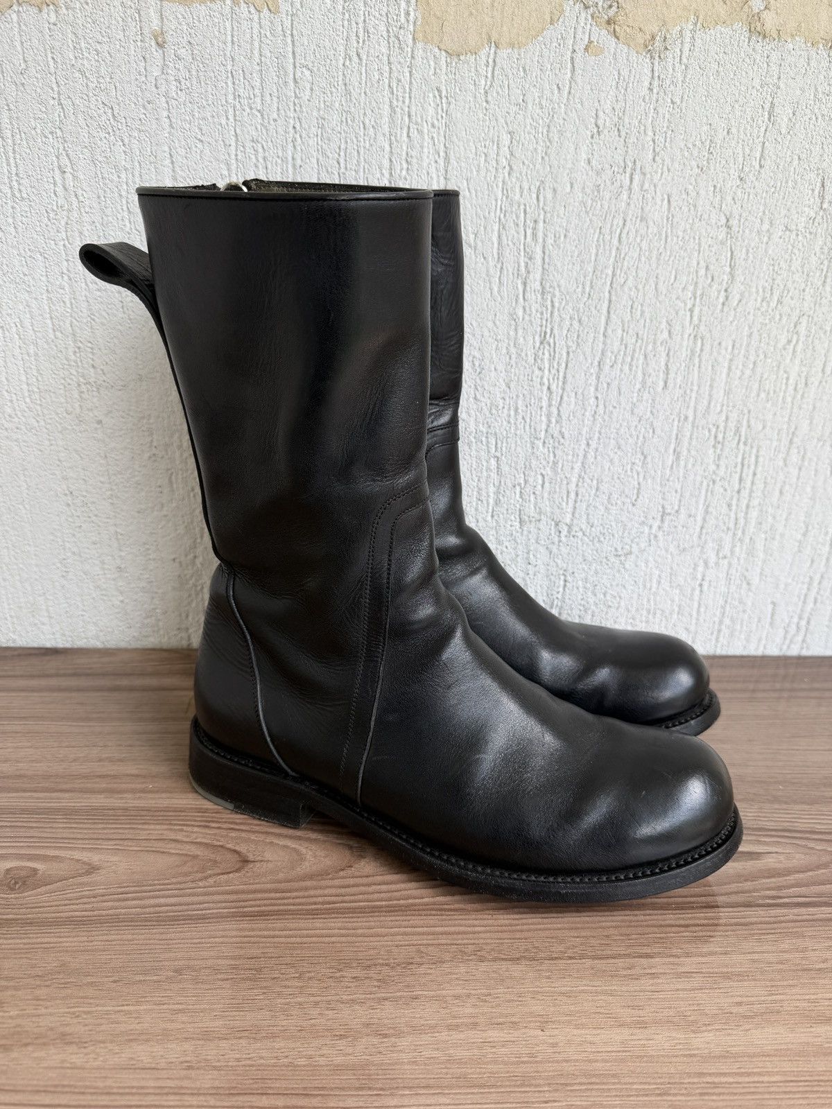 Rick Owens 🫆😶‍🌫️Cop zip boots Size US 9.5 / EU 42-43 - 2 Thumbnail