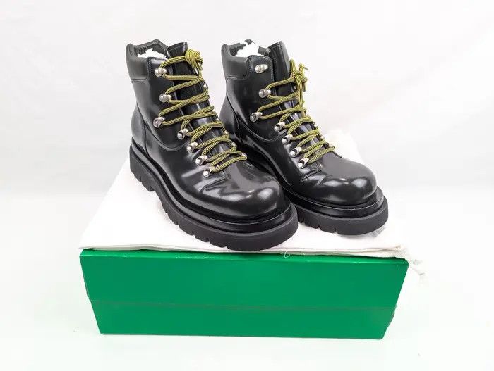 Bottega Veneta o1rshd1 Lug Hiking Ankle Boots in Dark Green Size US 12.5 / EU 45-46 - 23 Thumbnail