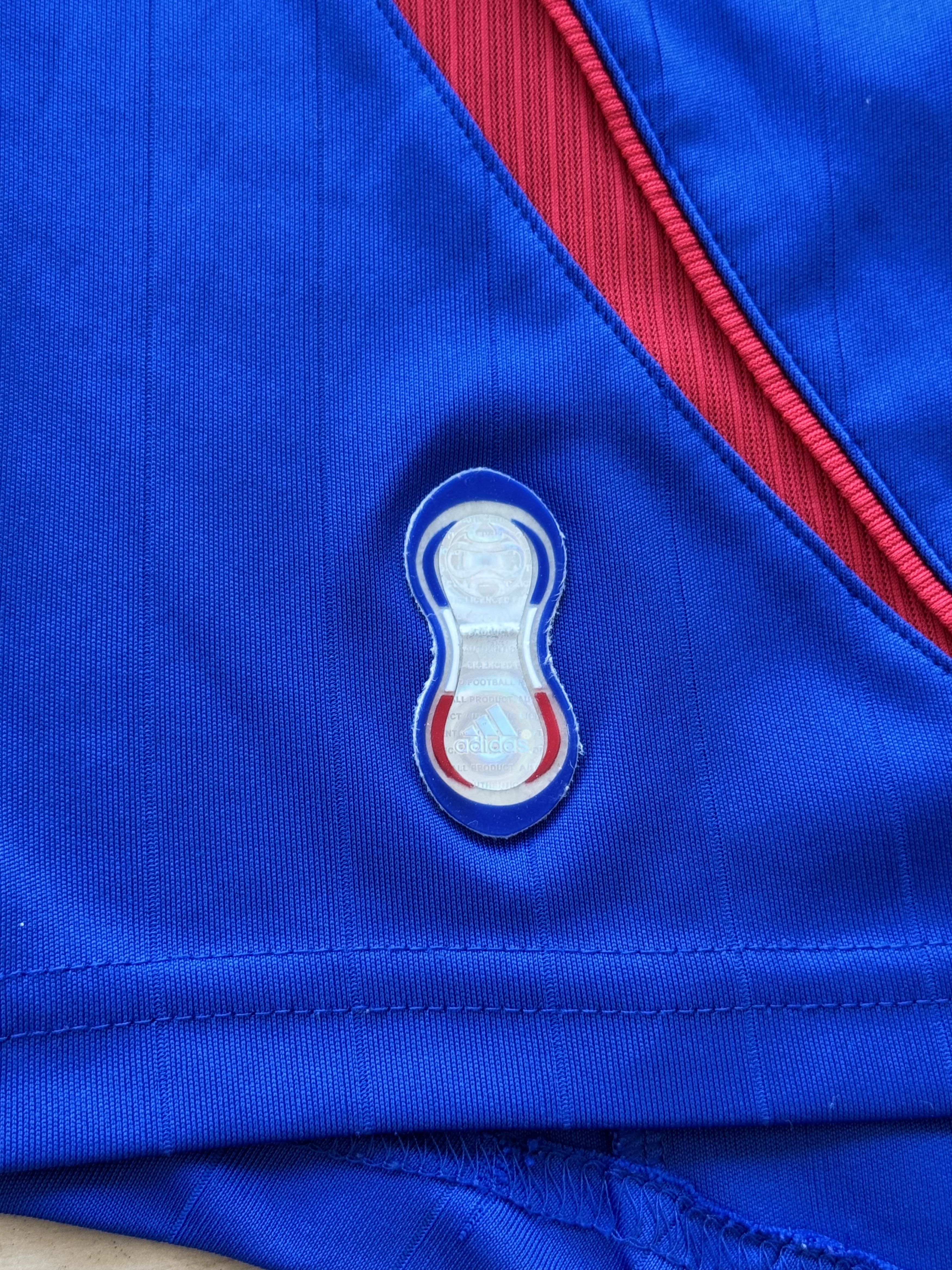 Adidas Football shirt soccer FC France Home 2006/2007 Size US M / EU 48-50 / 2 - 8 Thumbnail