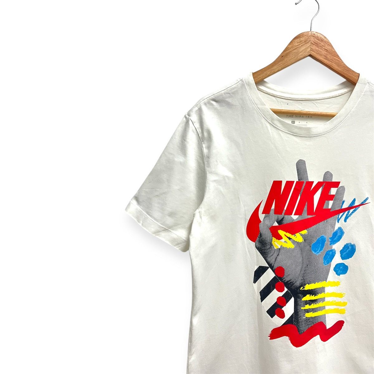 Nike Nike White Tee Shirt Size US L / EU 52-54 / 3 - 2 Thumbnail