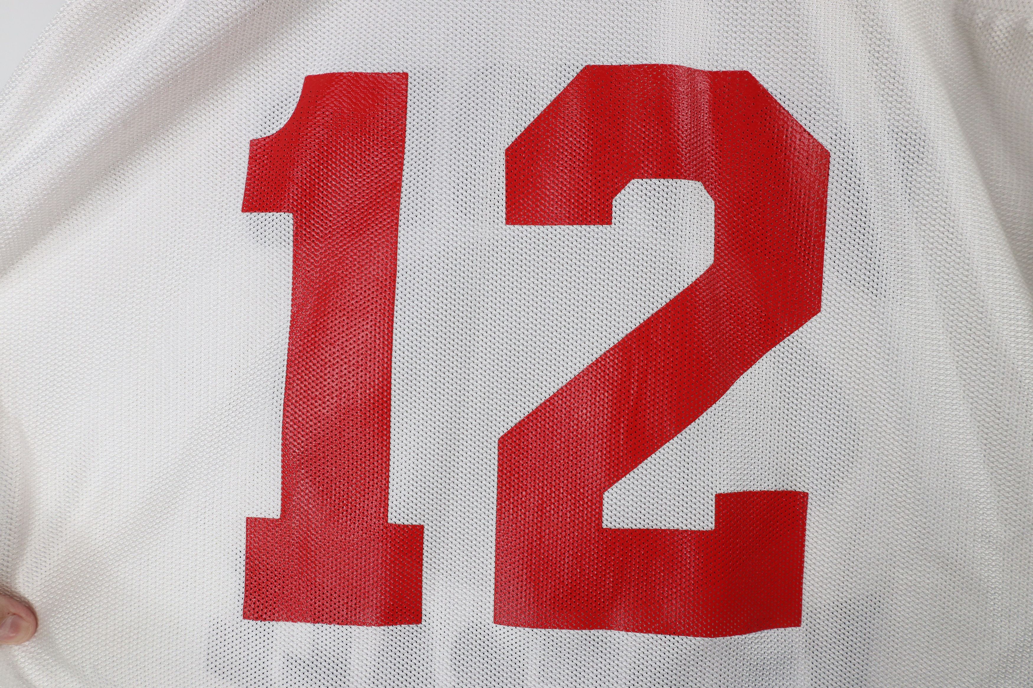 Vintage Vintage 90s Bedford Football Mesh Football Jersey White USA Size US XL / EU 56 / 4 - 12 Thumbnail