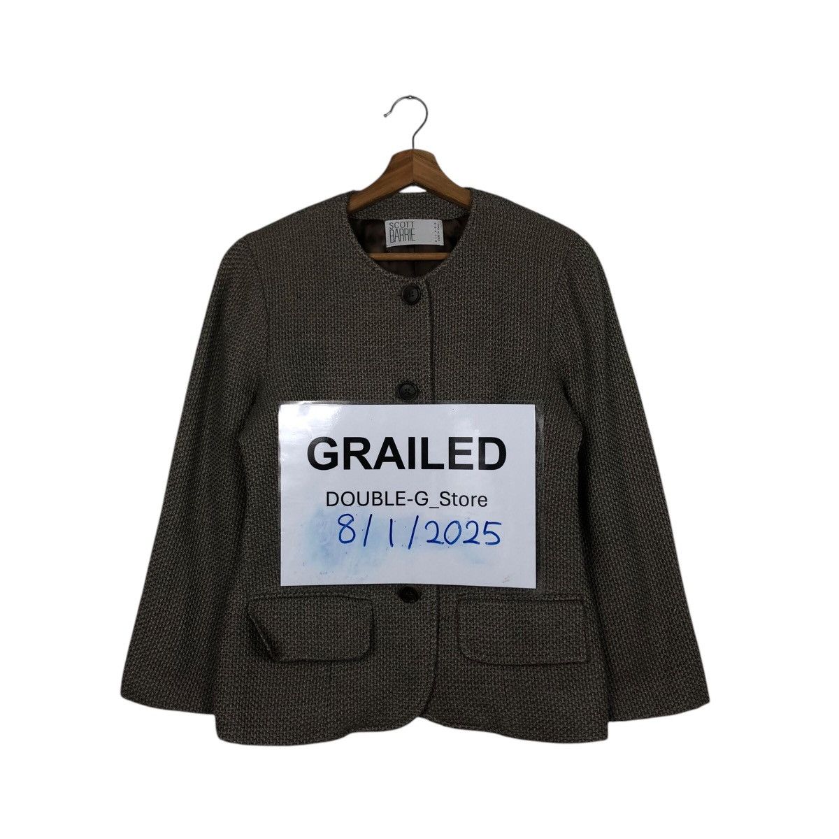 Japanese Brand 📌Vintage Wool Jacket Scott Barrie Made in Italy Size US M / EU 48-50 / 2 - 1 Thumbnail
