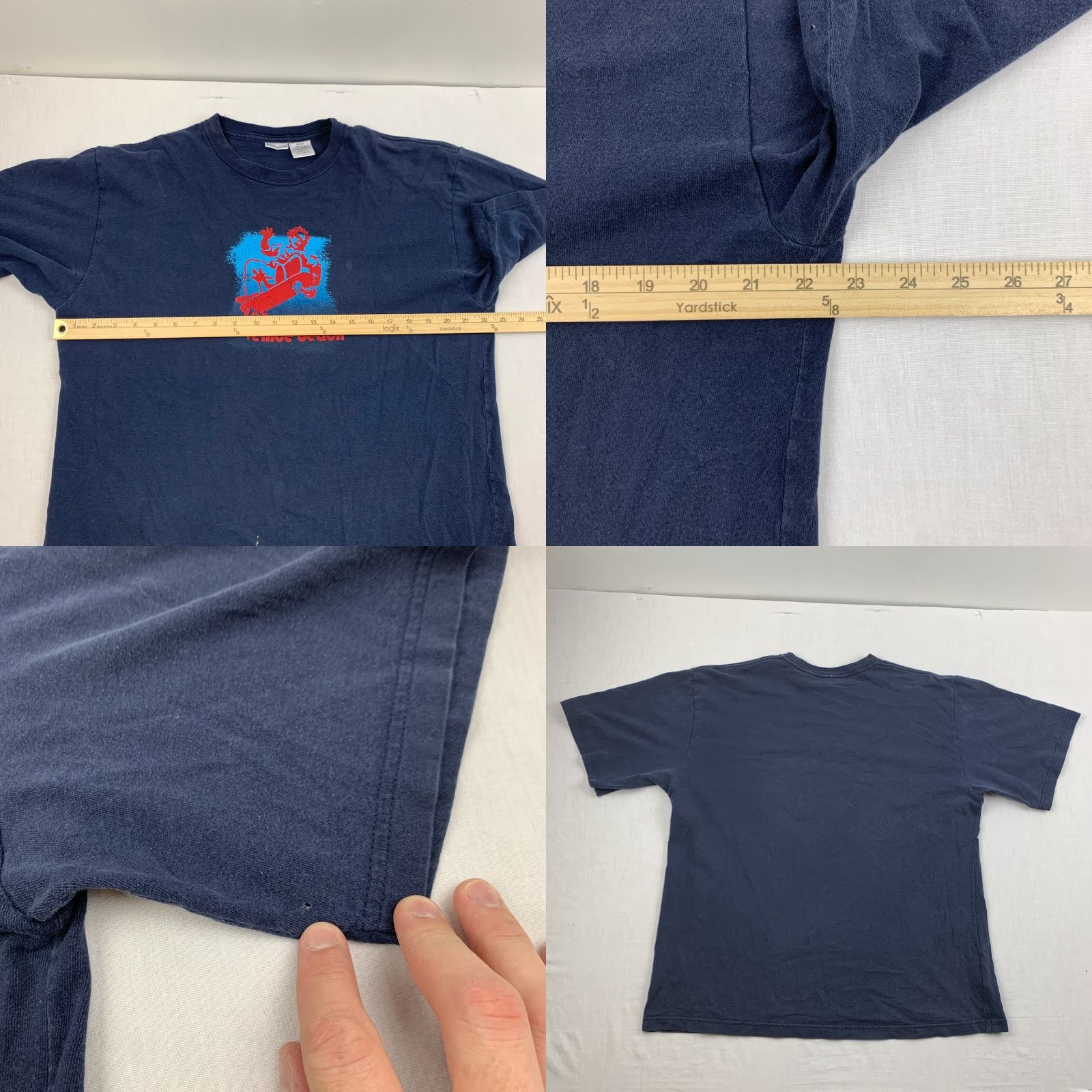 Vintage VINTAGE No Boundaries Grunge Shirt Adult Medium Blue Y2K Venice Beach Mens Size US M / EU 48-50 / 2 - 8 Thumbnail