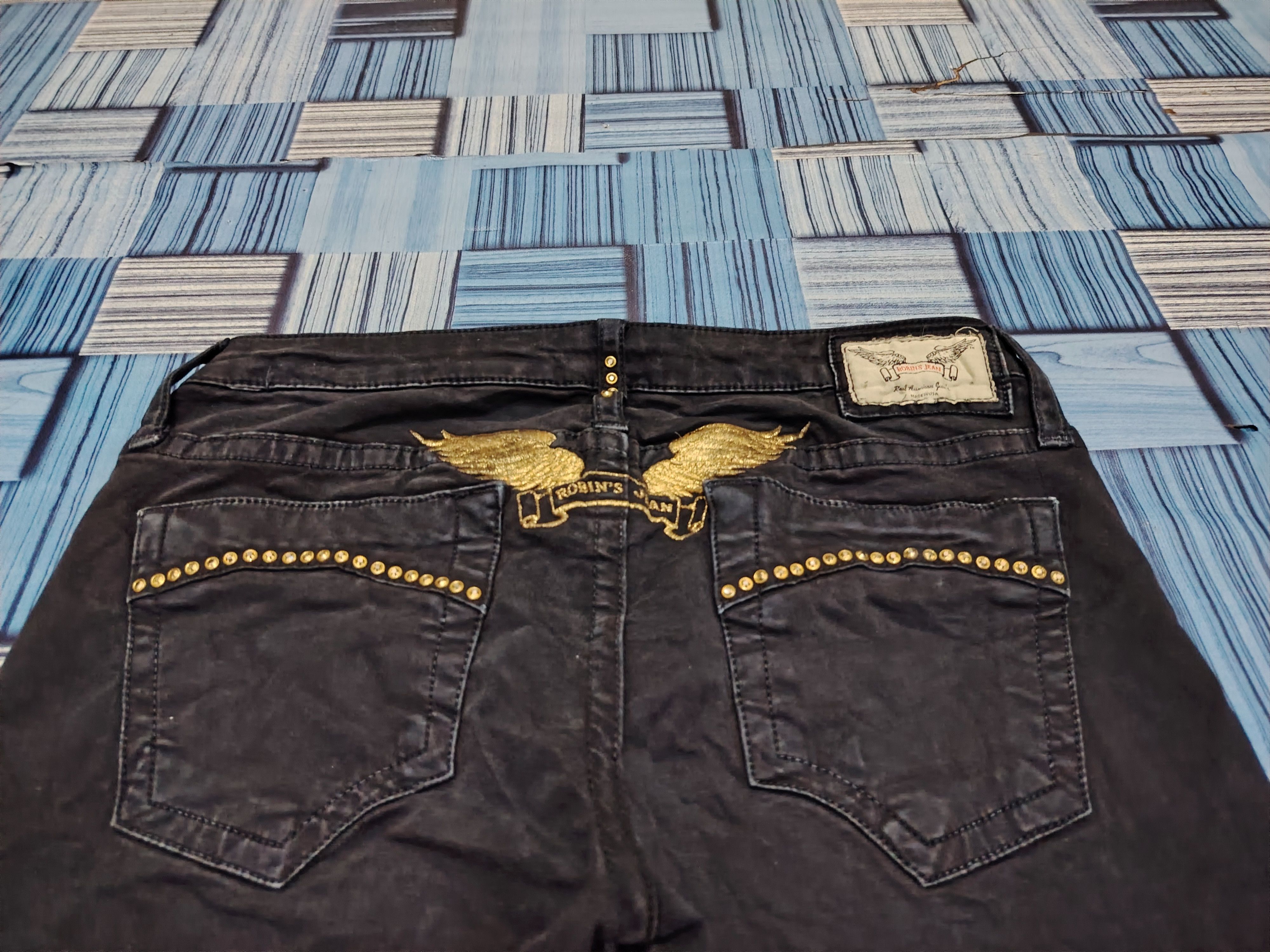 Robins Jeans Robin Jeans Embroidered back Wings Bead Stretch Skinny Pants Size US 30 / EU 46 - 14 Thumbnail