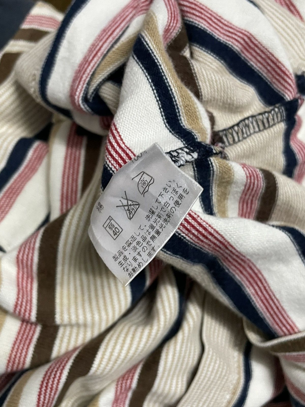 Aquascutum Vintage 1990s Designer Aquascutum Stripe Classic Longsleeve Size US M / EU 48-50 / 2 - 14 Thumbnail