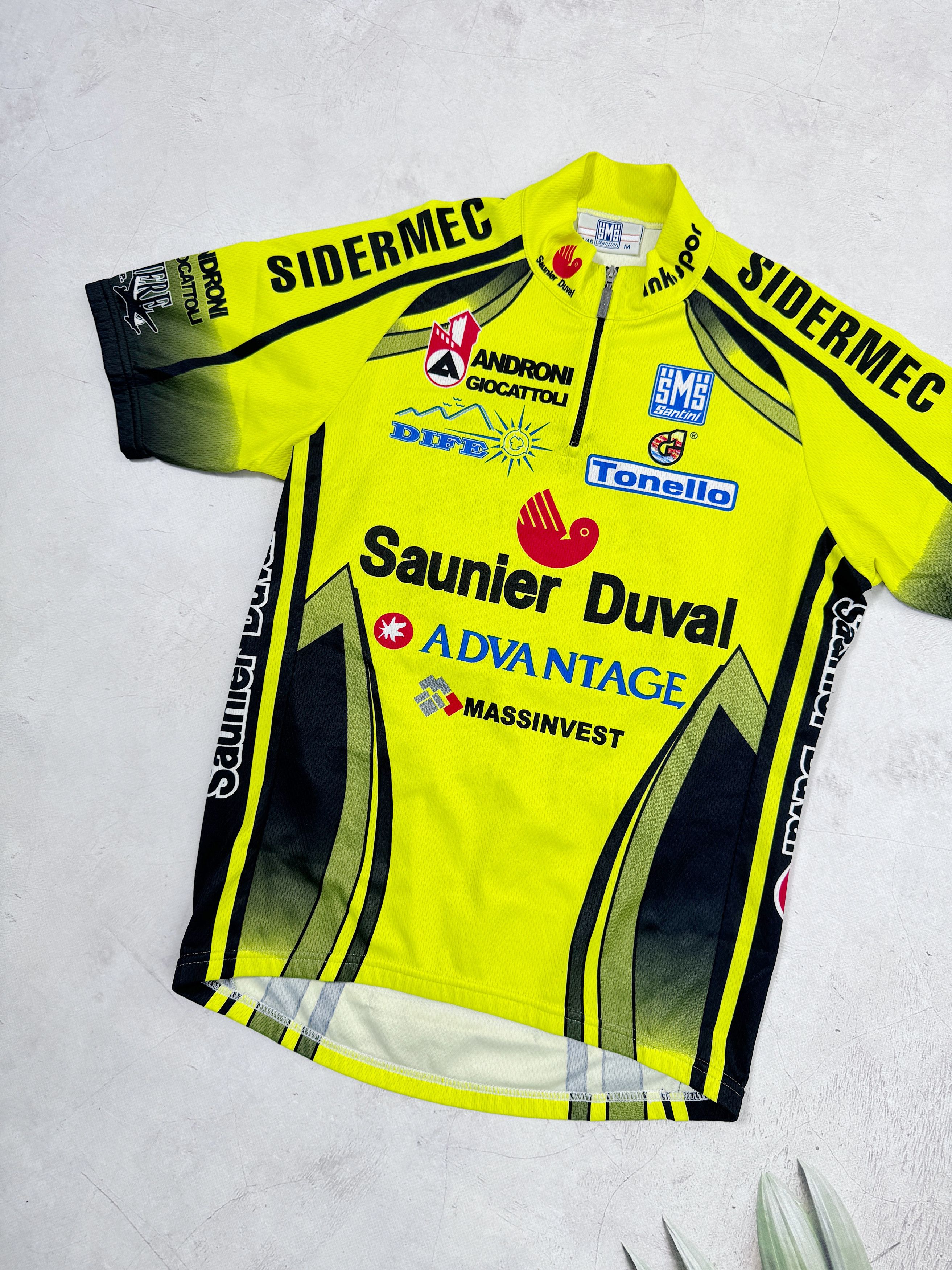Vintage Vintage Santini Saunier Duval Cycling Jersey Sidermec Size US M / EU 48-50 / 2 - 2 Thumbnail