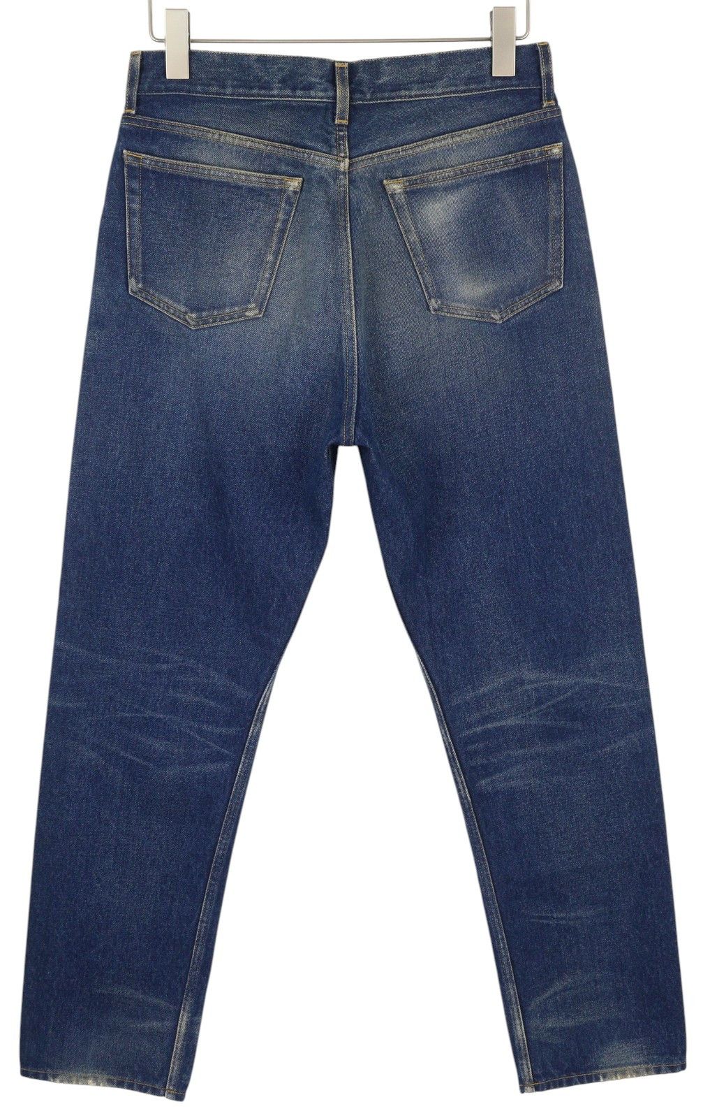 Ambush Design W30 Blue Faded Washed Whiskers Slim Button Fly Denim 86511 Size US 30 / EU 46 - 2 Thumbnail