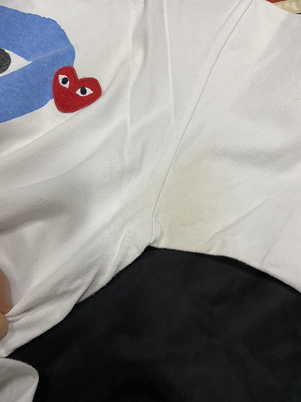 Comme des Garcons PLAY × Japanese Brand × Vintage Play Come Des Garcons Vintage T Shirt Japanese Heart Logo Size US M / EU 48-50 / 2 - 11 Thumbnail
