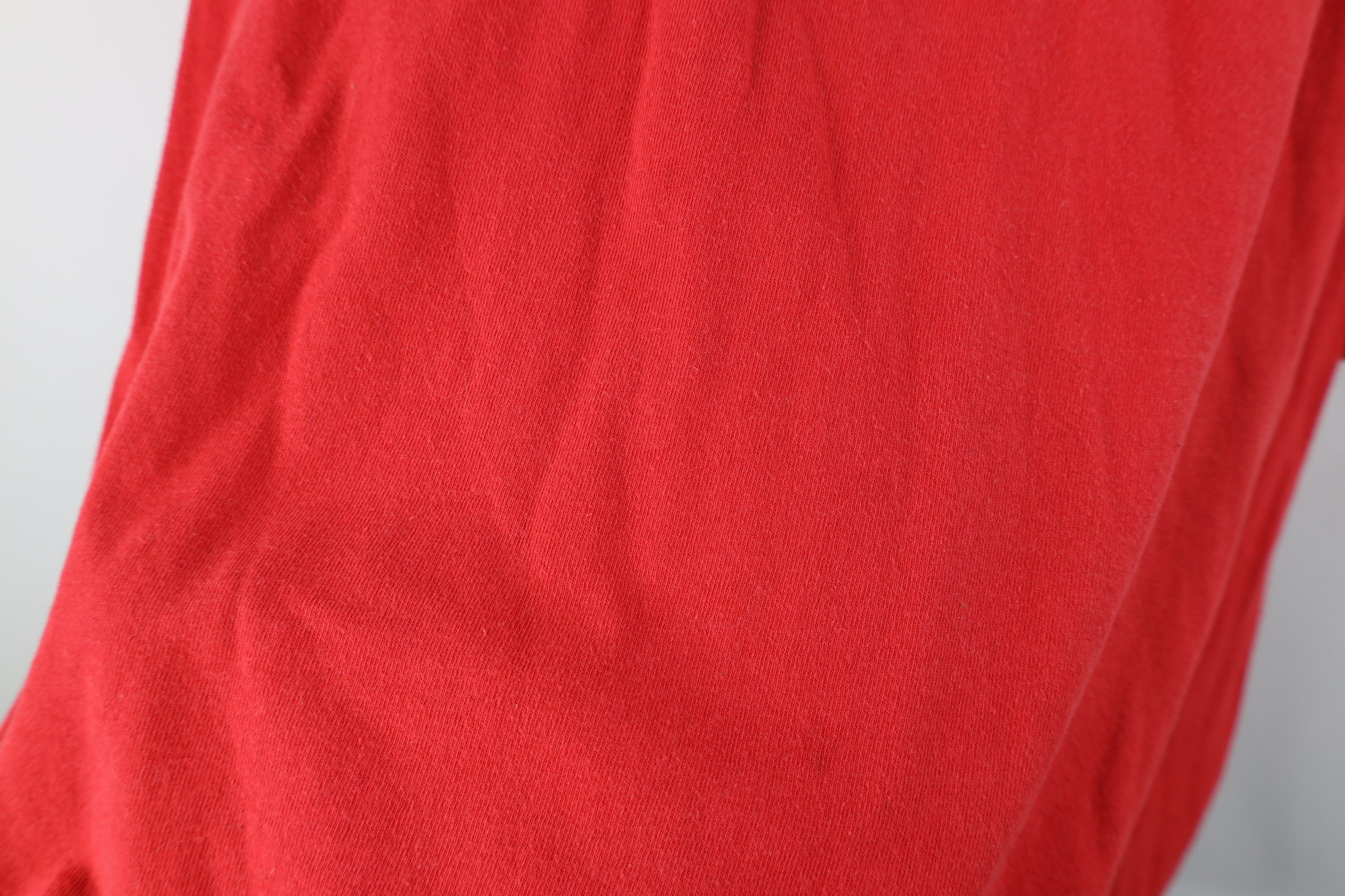 Vintage Vintage 90s Spell Out Detroit Red Wings Hockey T-Shirt Size US XXL / EU 58 / 5 - 9 Thumbnail