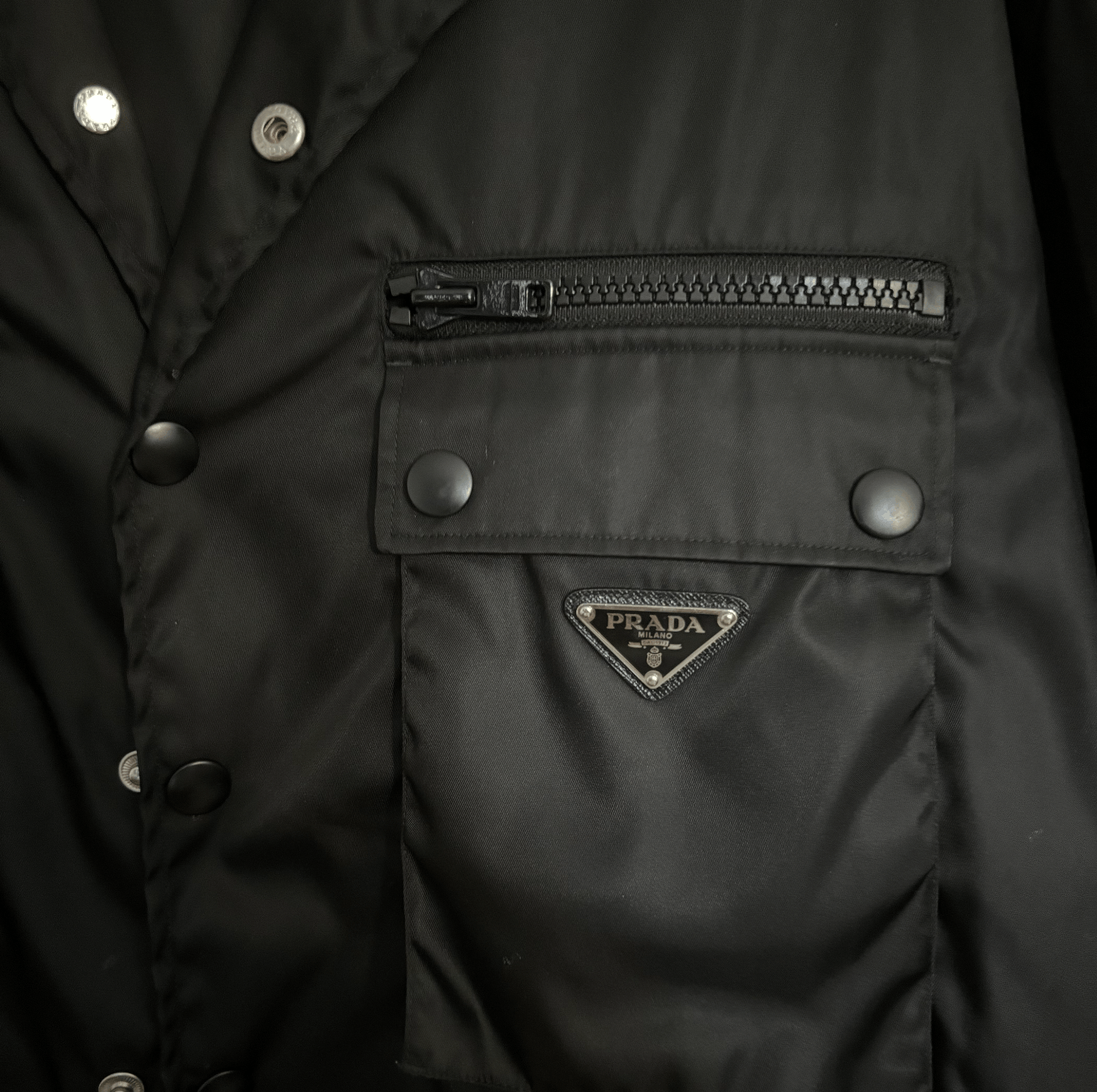 Prada Prada Nylon Barber Shirt Size US L / EU 52-54 / 3 - 3 Thumbnail