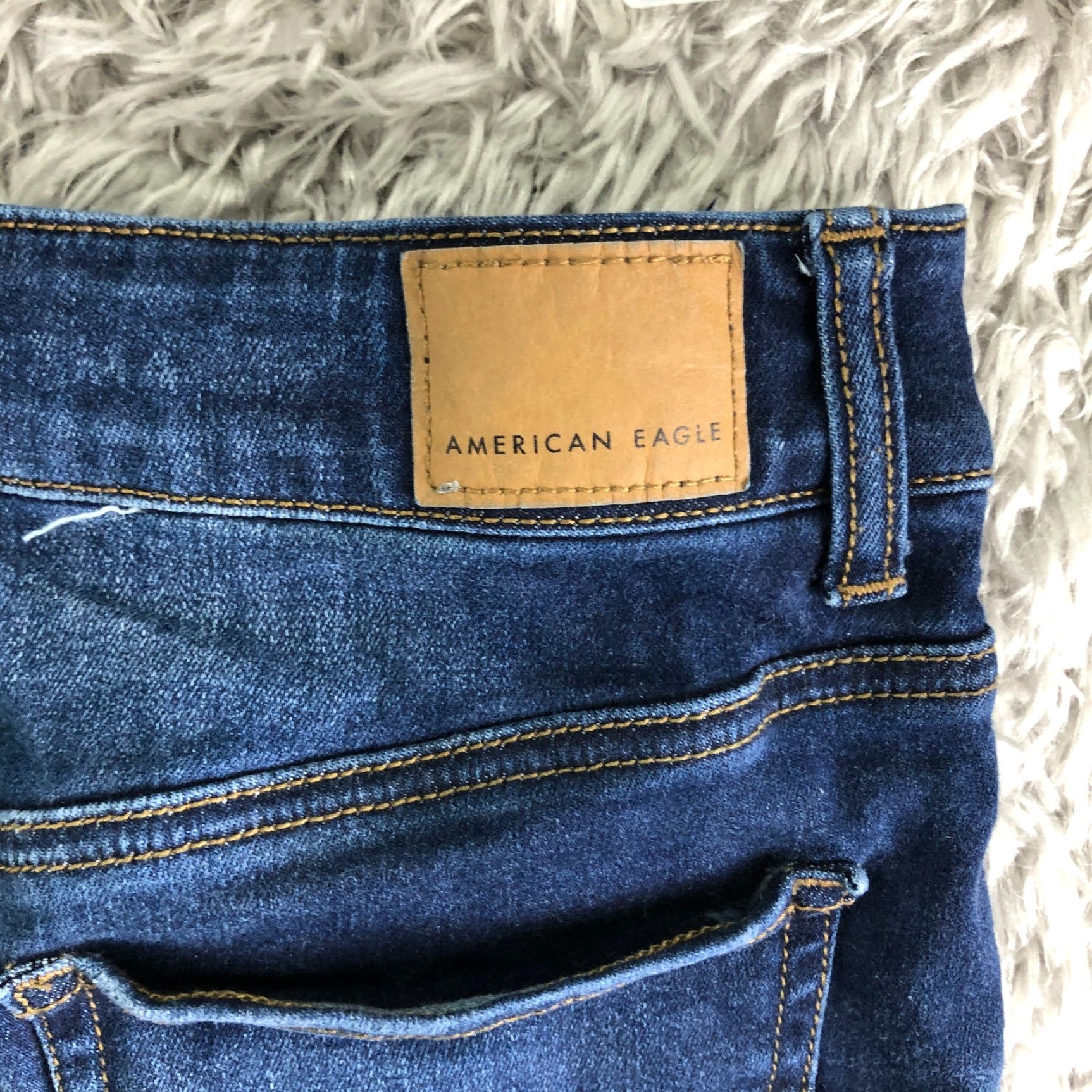American Eagle Outfitters American Eagle Womens Size 4 Denim Midi Mini Jean Skirt Blue Wash Casual Modern Vintage: No Size 27" / US 4 / IT 40 - 5 Thumbnail