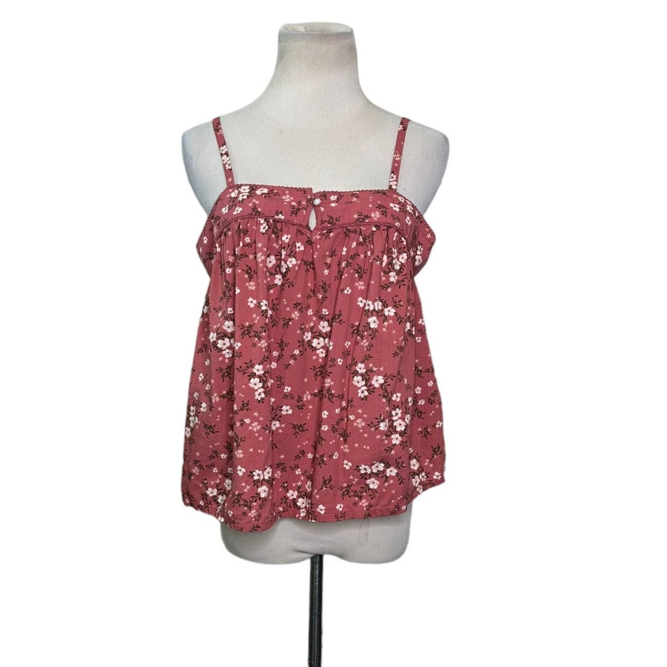 Old Navy Old Navy brown floral strappy summer top size M Size M / US 6-8 / IT 42-44 - 1 Thumbnail