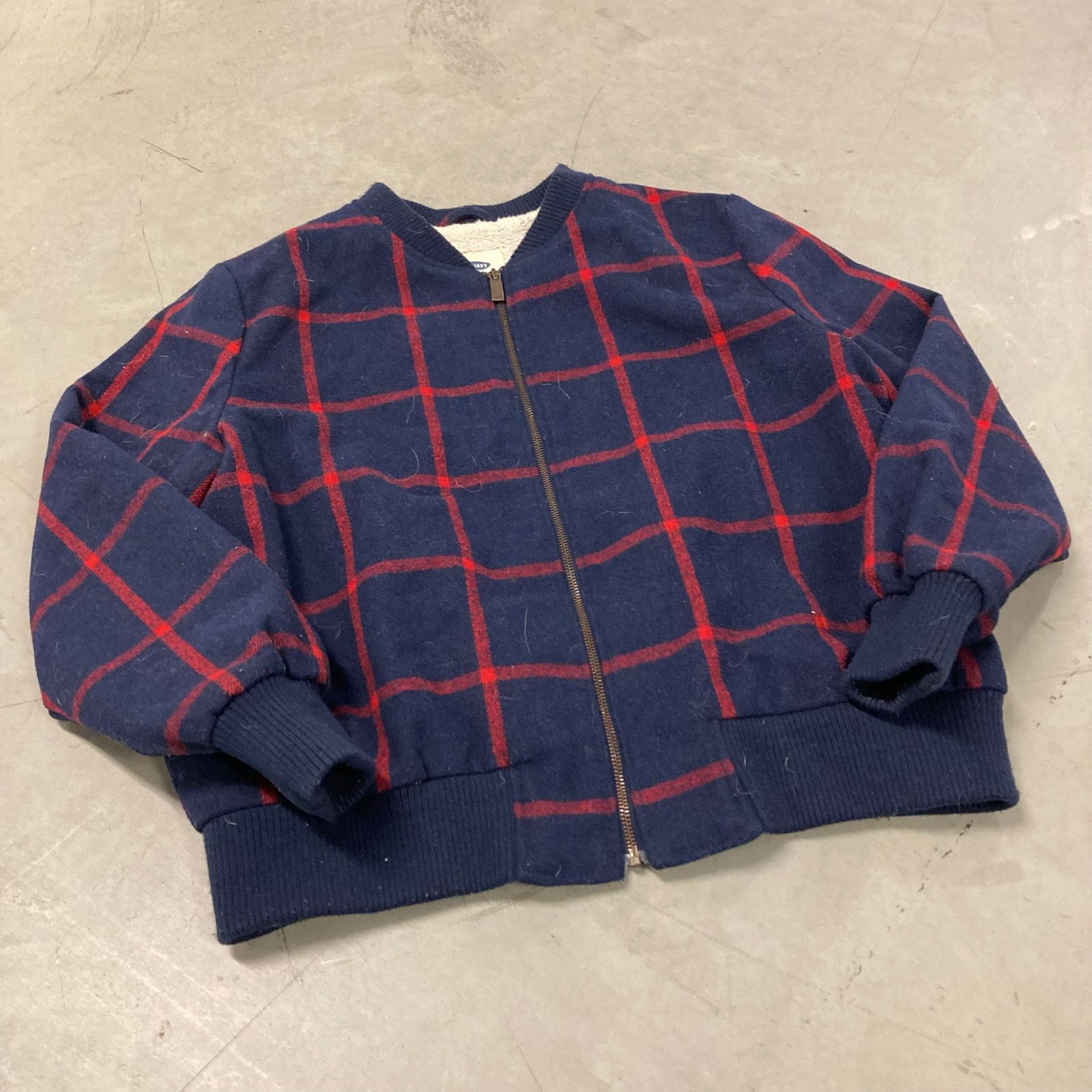 Old Navy × Vintage Vintage old navy flannel bomber Jacket Size US L / EU 52-54 / 3 - 1 Thumbnail