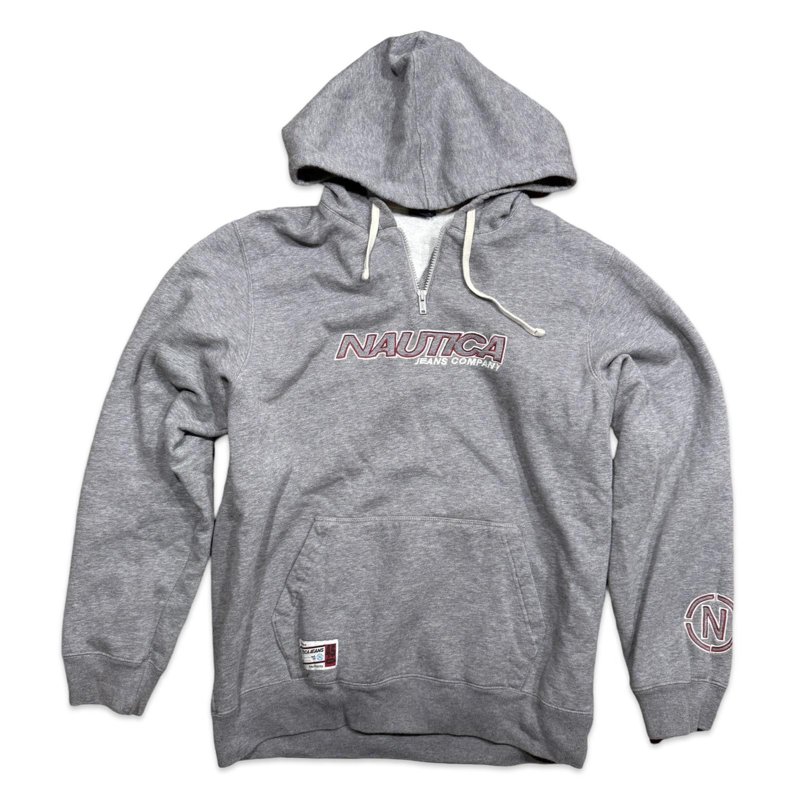 Nautica Nautica Men's Y2K Grey Pullover Hoodie Size US M / EU 48-50 / 2 - 1 Thumbnail