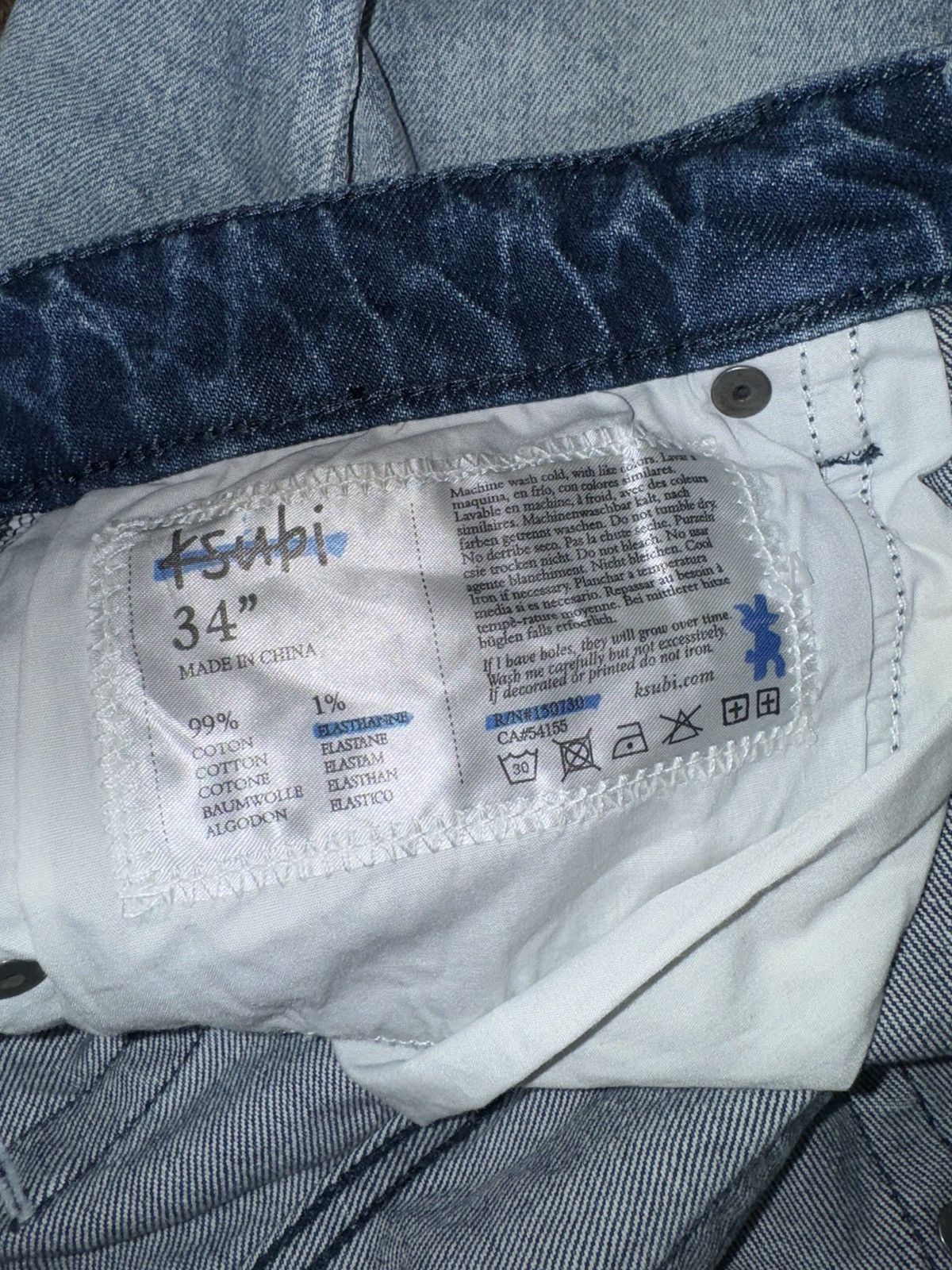 Ksubi Ksubi Chitch Spray out Yellow Jeans Size US 34 / EU 50 - 10 Thumbnail