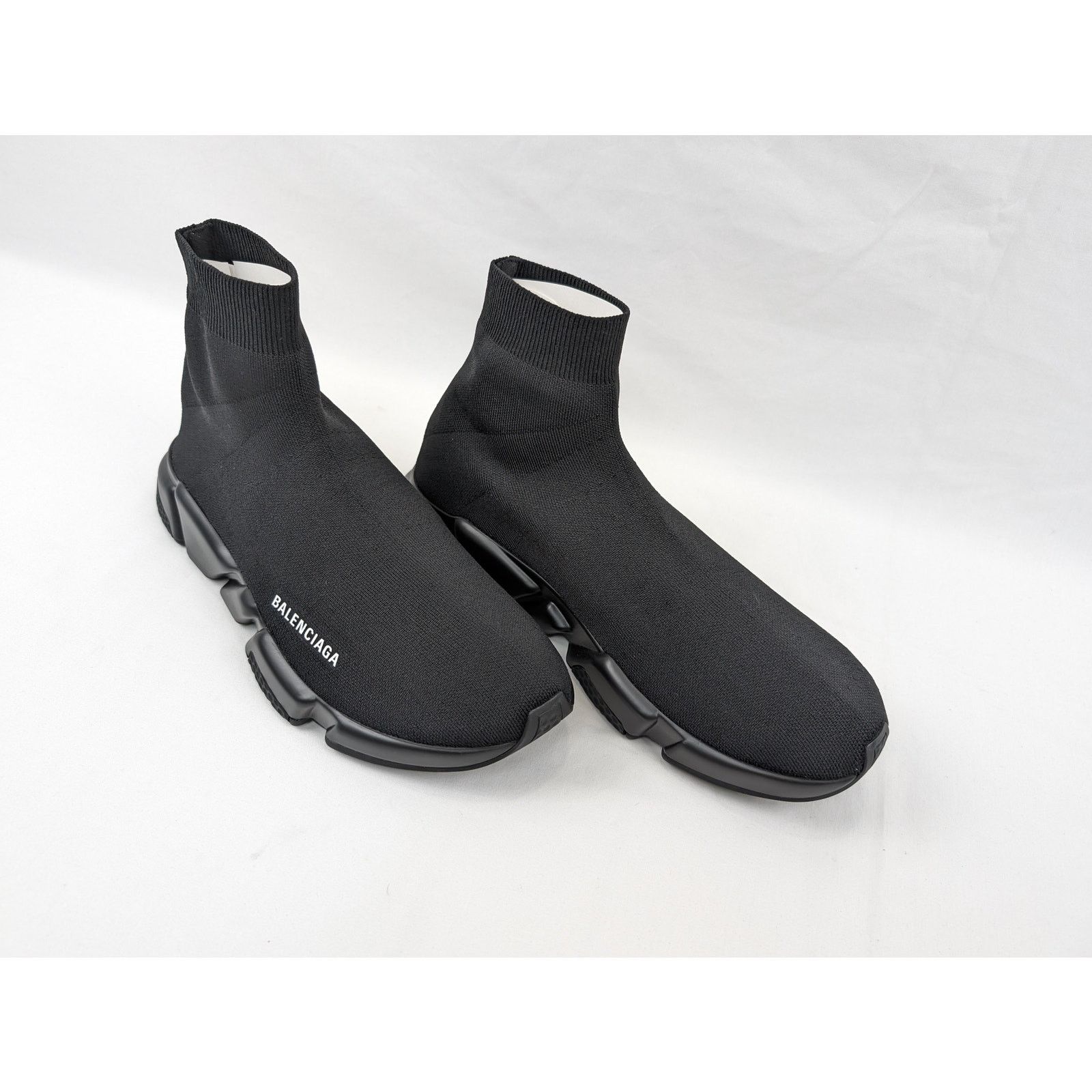 Balenciaga o1rshd1 New Rec.Knit Speed LT Sneakers in Black Size US 9 / EU 42 - 11 Thumbnail