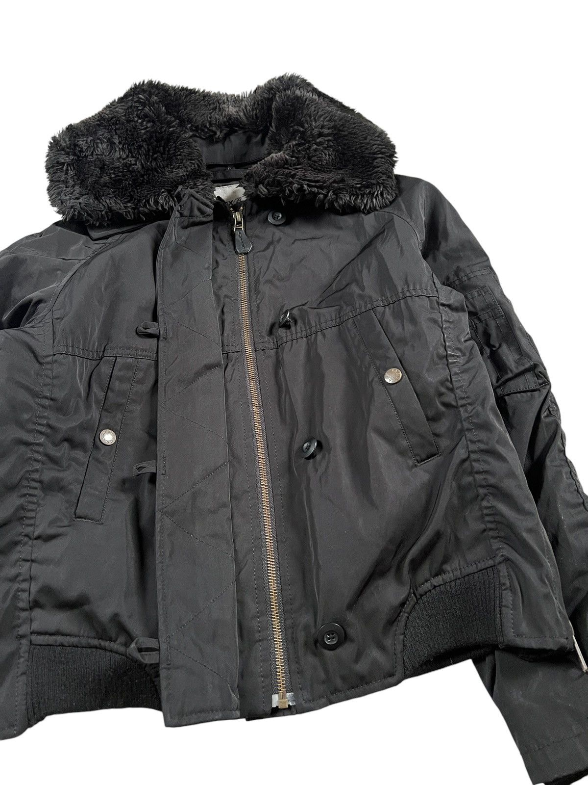 Avirex Avirex Belle Fur Collar Bomber Jacket Size M / US 6-8 / IT 42-44 - 11 Thumbnail