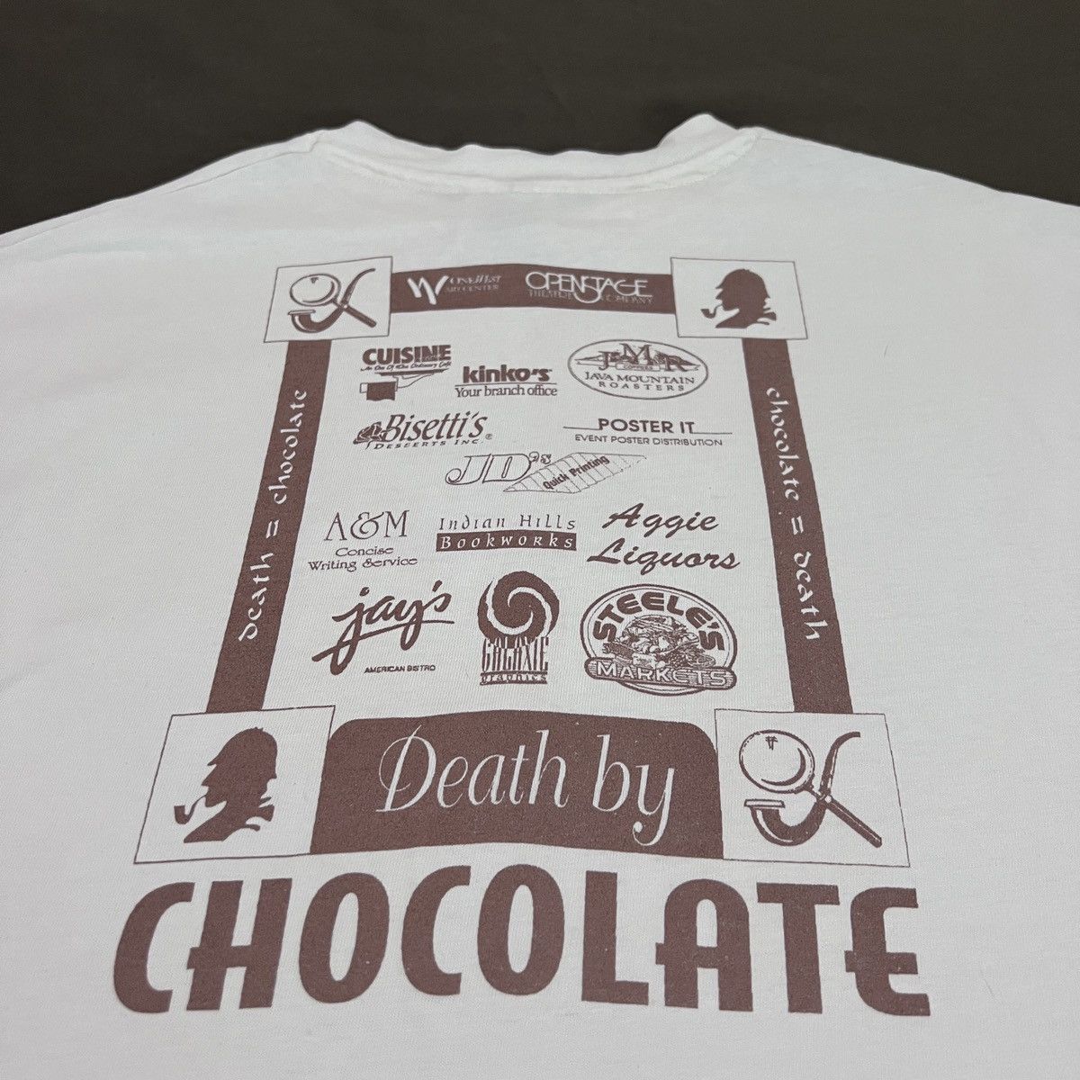 Expert Horror Vintage 90s Death by Chocolate Movie Graphic Tee musical Size US L / EU 52-54 / 3 - 9 Thumbnail