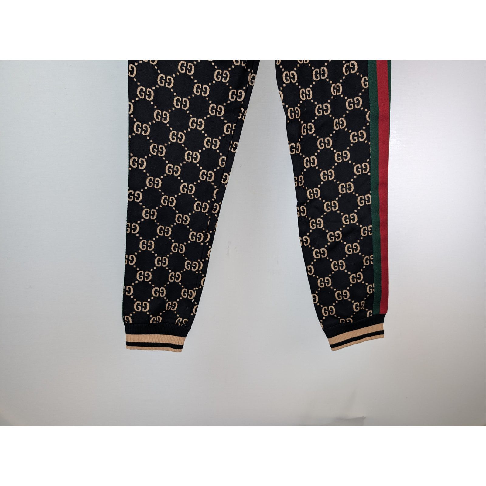 Gucci o1rshd1 Q:2 / Double G Jersey Jogging Pant in Black/Camel Size US 36 / EU 52 - 10 Thumbnail