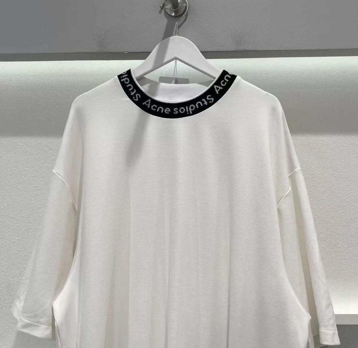 Acne Studios Acne studios collar logo semi high neck short sleeved shirt Size US L / EU 52-54 / 3 - 3 Thumbnail