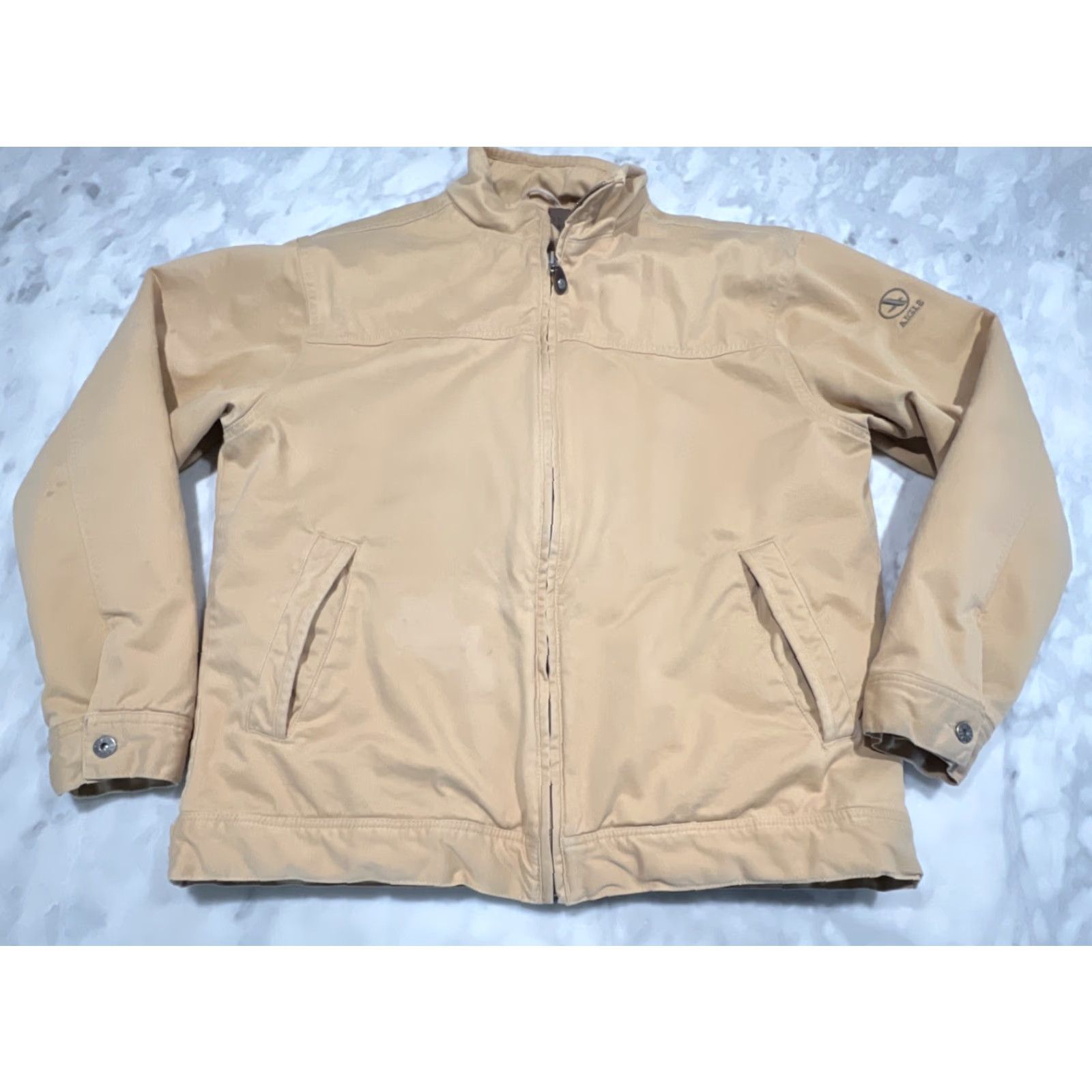 Aigle VINTAGE AIGLE Barn Jacket Men 2XL Regular Canvas Tan Khaki Lined Full Zip Zipper 90s Winter Fall Outdoor Workwear Mens Size US XXL / EU 58 / 5 - 2 Thumbnail
