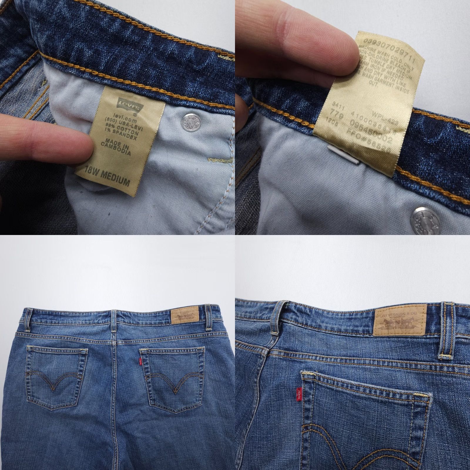 Levi's VINTAGE Levi's Jeans 590 Mid Rise Bootcut Plus 18W Blue Size 40" / US 18 - 8 Thumbnail