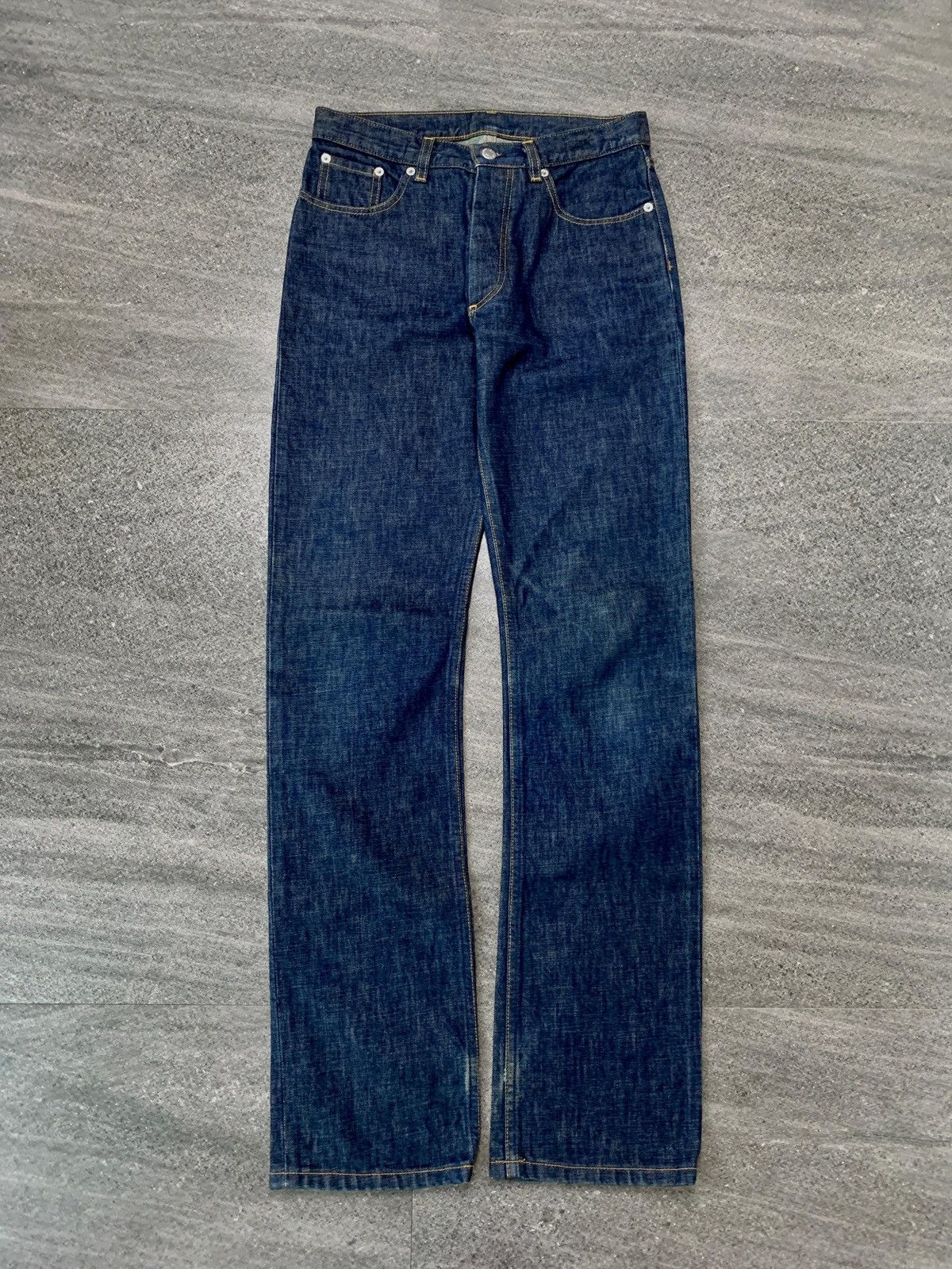 Helmut Lang FREE TAX! 2000s Indigo Classic Cut Denim Jeans Size US 28 / EU 44 - 2 Thumbnail