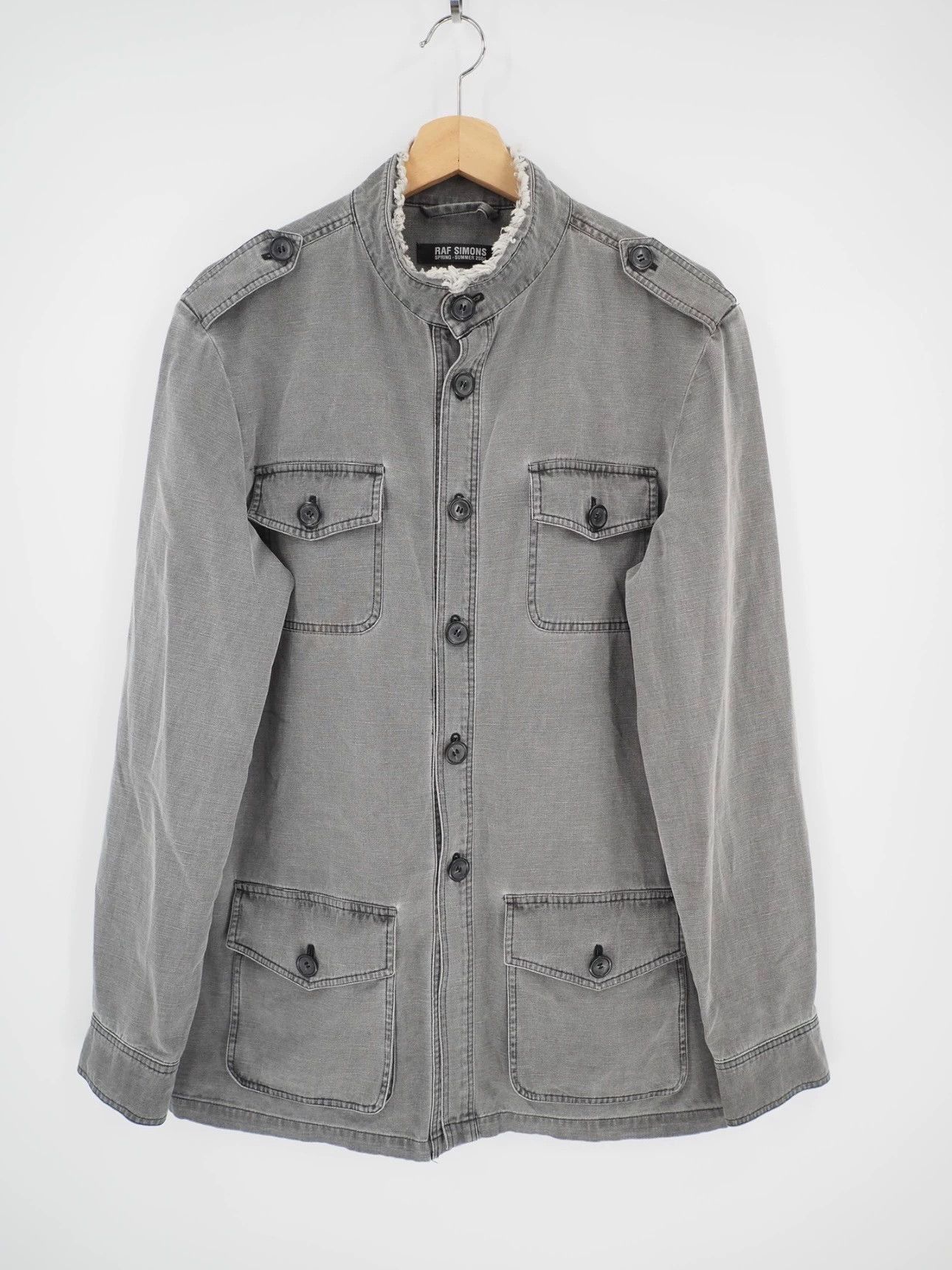 Raf Simons Raf Simons Face jacket behind the gray religious period-250 Size US M / EU 48-50 / 2 - 6 Thumbnail