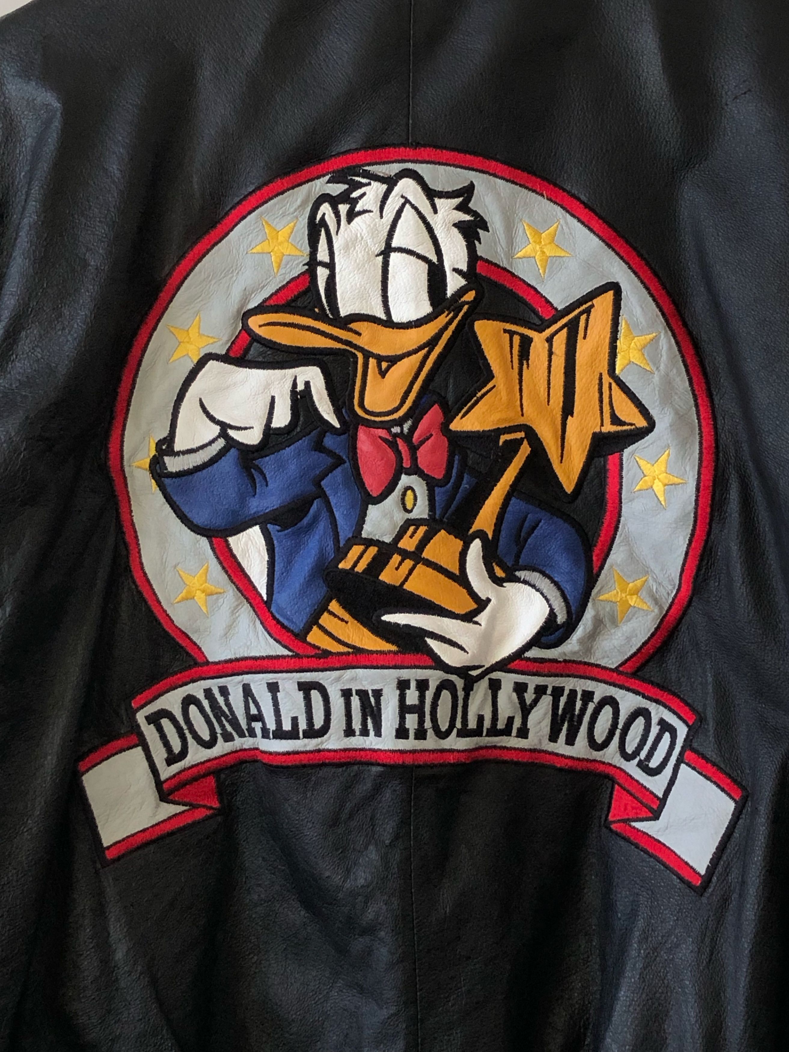 Disney RARE🔥VINTAGE 90’S WALT DISNEY PIG SKIN BOMBER JACKET Size US L / EU 52-54 / 3 - 8 Thumbnail