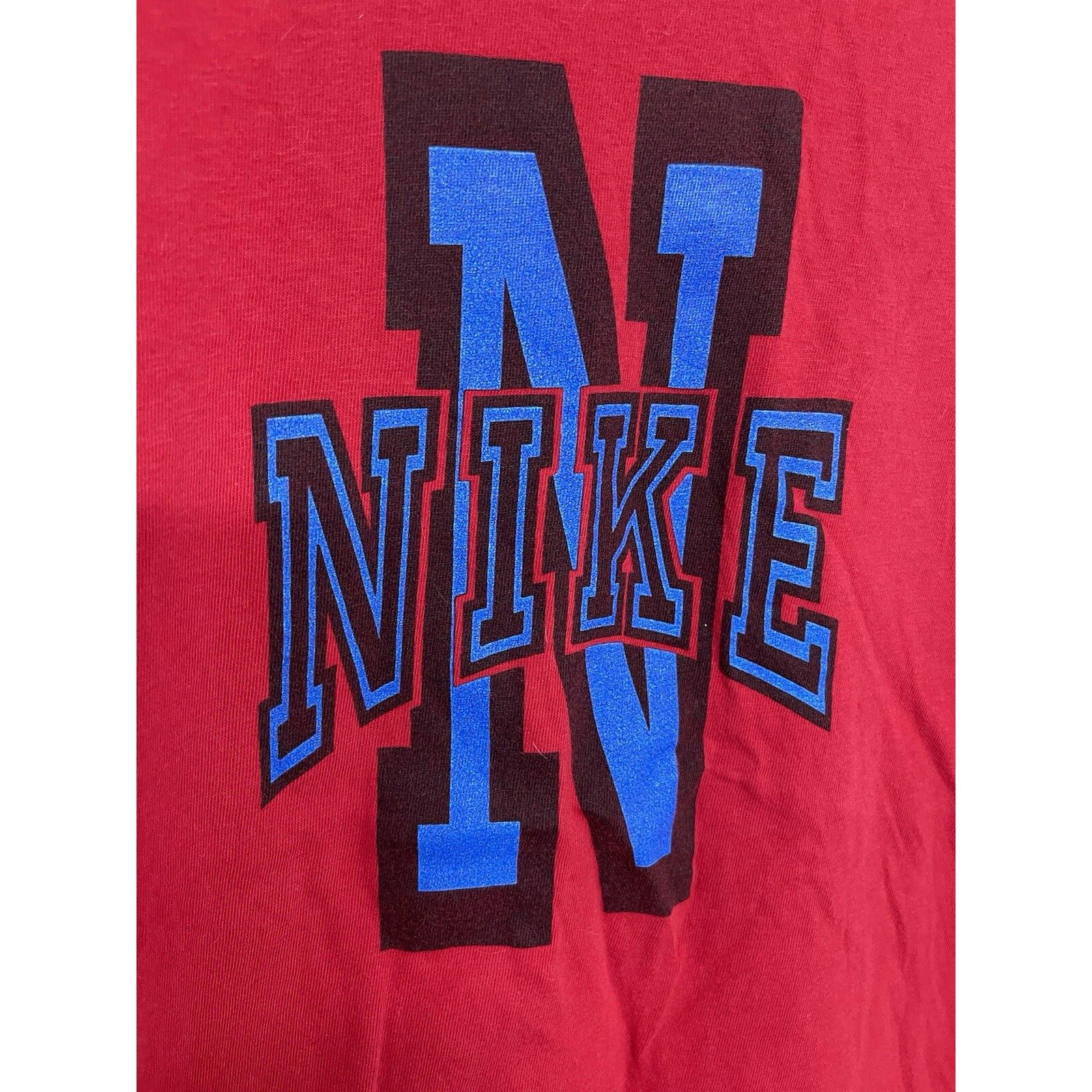 Nike VTG 80s 90s NIKE TANK TOP JORDAN SPIKE LEE Red Blue SZ MEDIU Size US M / EU 48-50 / 2 - 4 Thumbnail