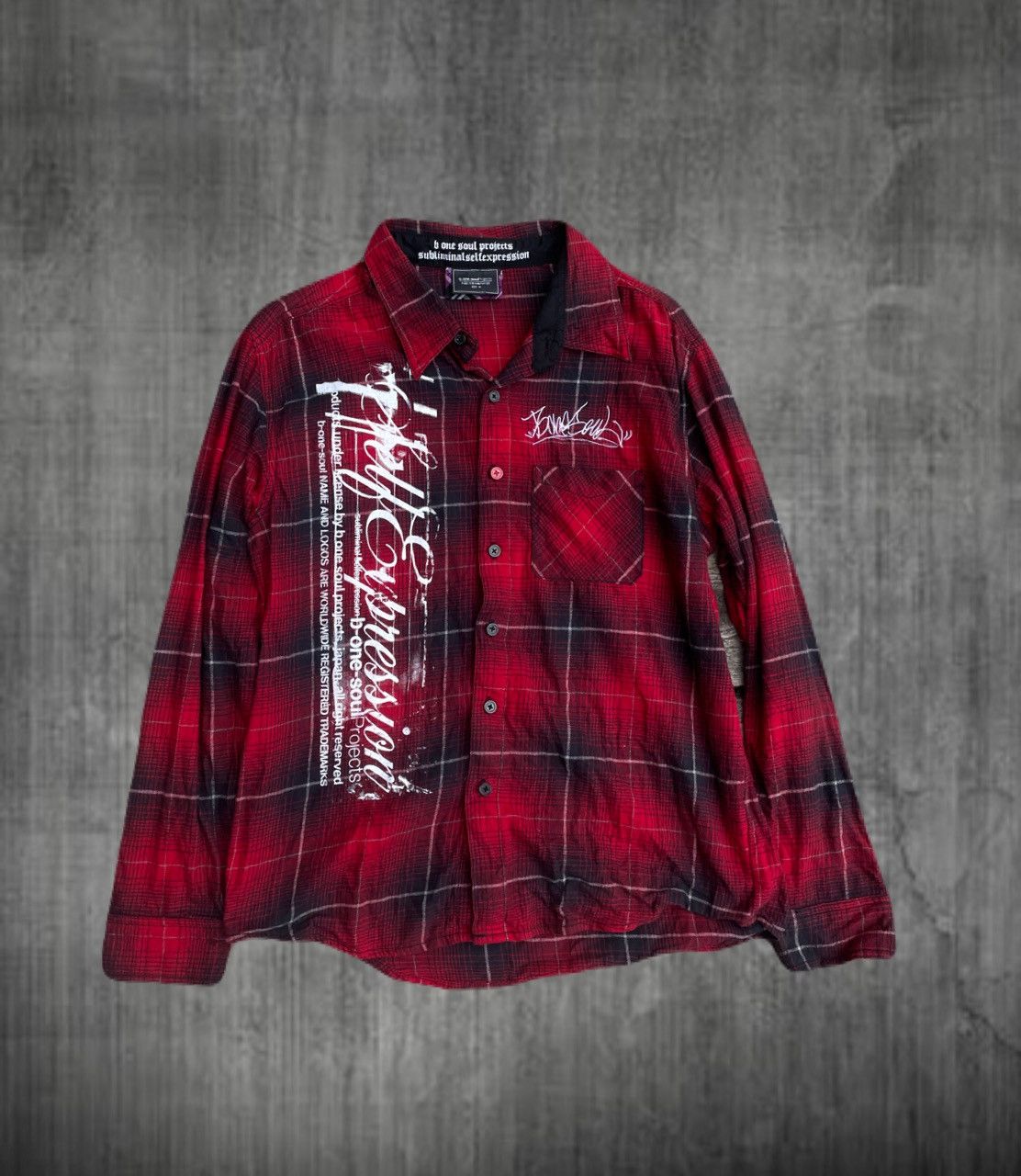 If Six Was Nine 2000s Japanese archive Vkei Poem Plaid Shirts Gyaruo Y2K Size US S / EU 44-46 / 1 - 1 Thumbnail