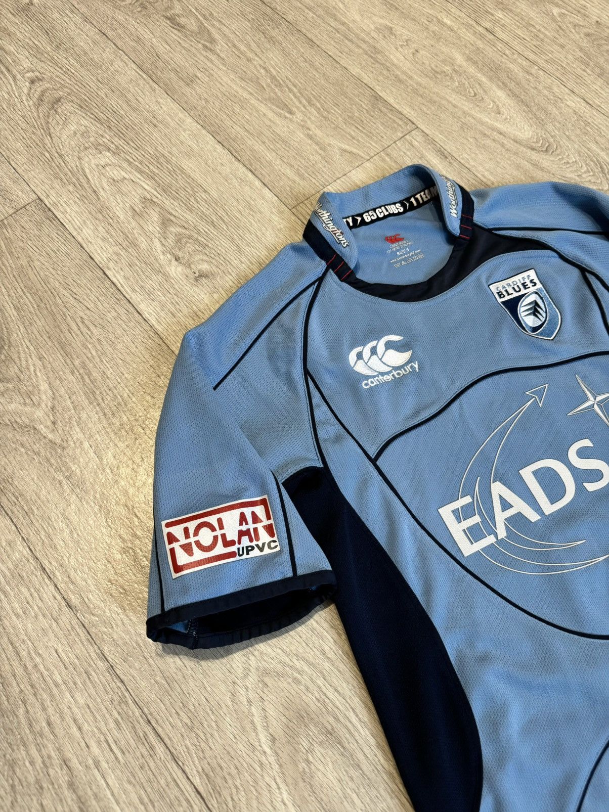 Canterbury of New Zealand 🔷Vintage Canterbury Cardiff Blues 2008/09 Rugby Shirt Jersey Size US S / EU 44-46 / 1 - 4 Thumbnail