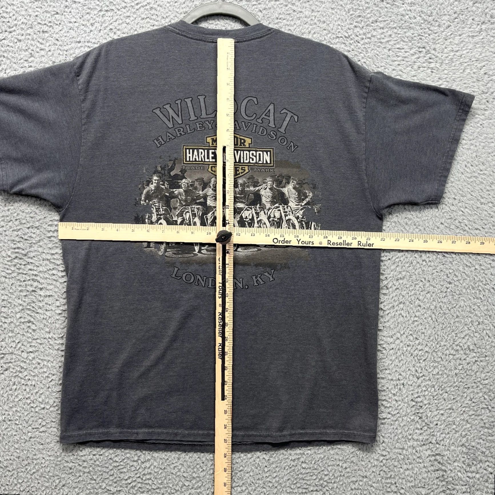 Harley Davidson Harley-Davidson Shirt Mens Large Gray Wildcat London KY Eagle Biker Graphic Size US L / EU 52-54 / 3 - 5 Thumbnail