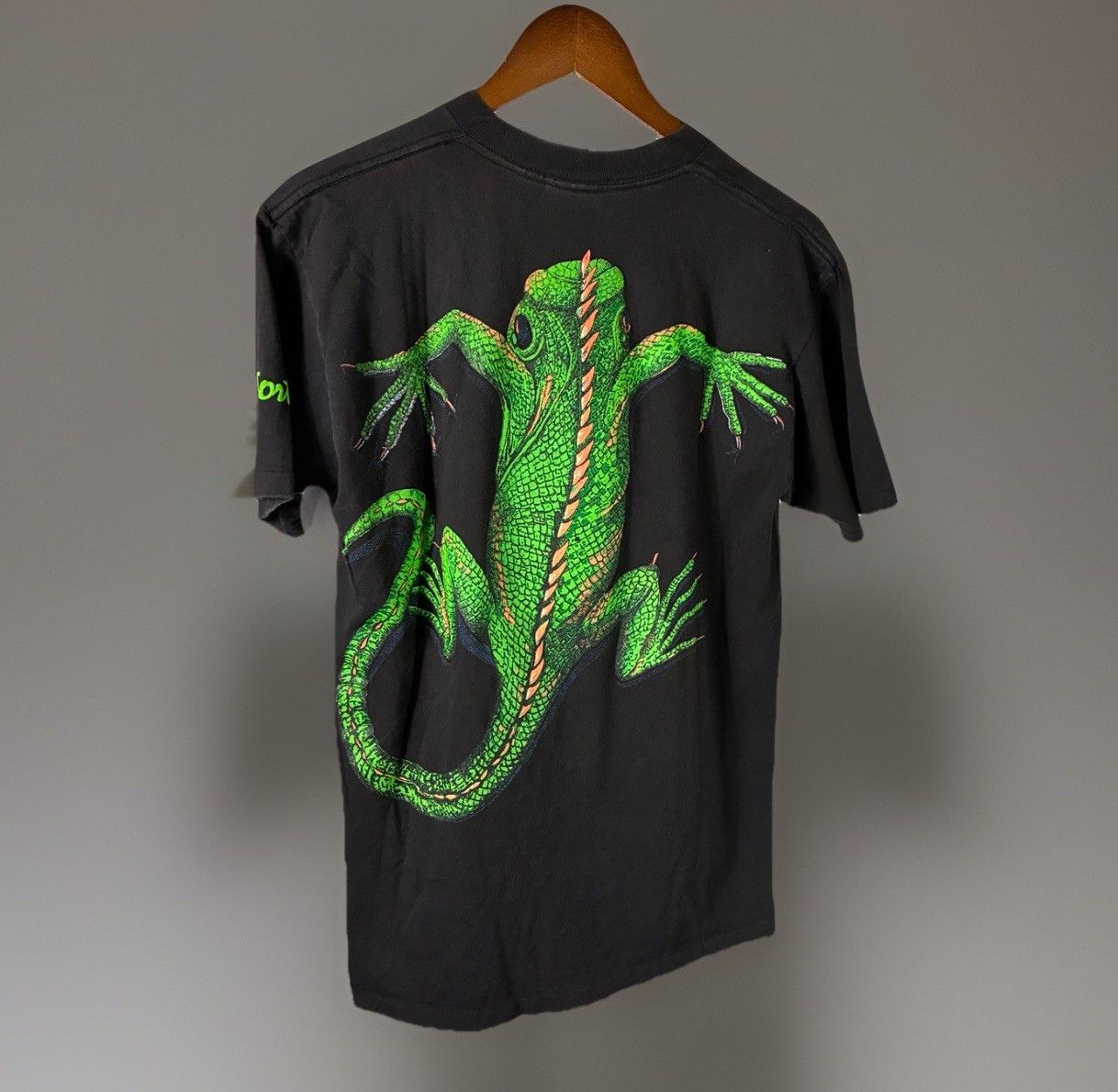 Vintage 90s Oneita British Virgin Islands Iguana Double Sided Singl Size US M / EU 48-50 / 2 - 4 Thumbnail