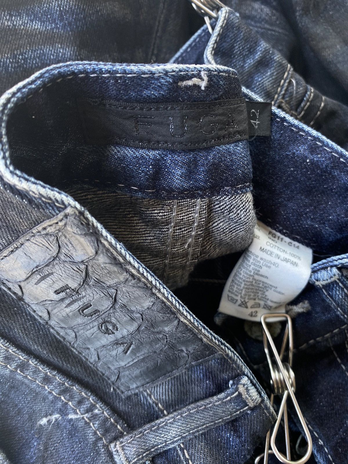 GOSTAR DE FUGA × If Six Was Nine × Le Grande Bleu (L.G.B.) Fuga Waxed jeans Size US 32 / EU 48 - 6 Thumbnail