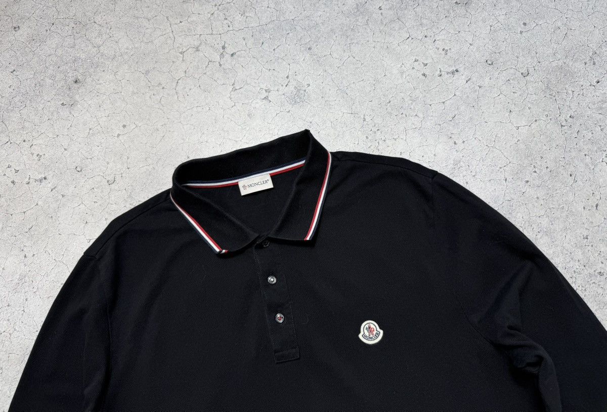 Moncler Maglia Polo Manica Lunga Longsleeve Black Luxury