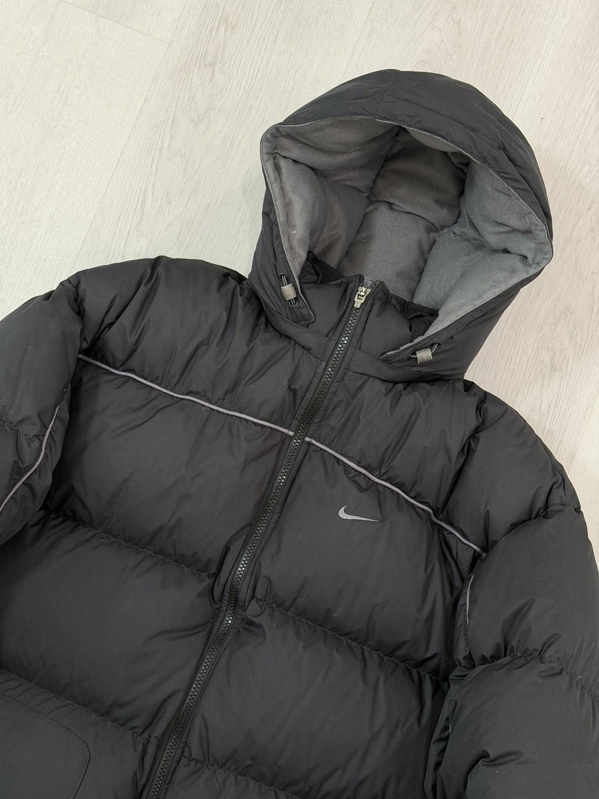 Nike Vintage 90s Y2K Nike Down Fill Puffer Jacket Detachable Hood Size US L / EU 52-54 / 3 - 2 Thumbnail