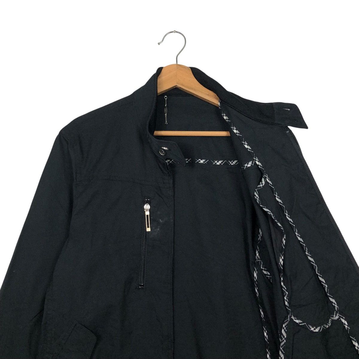 Japanese Brand 📌Rich Black Chore Biker Jacket Junmen Blackine Ginza Japan Size US L / EU 52-54 / 3 - 13 Thumbnail