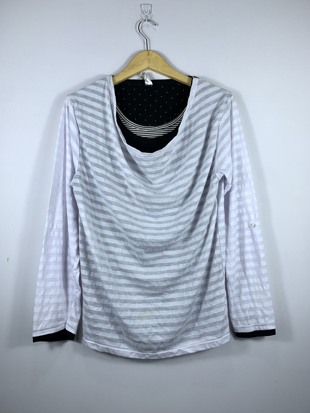 Beauty Beast × Hysteric Glamour × Japanese Brand Beaumere Double Layer Stripe Long Slevee Style Size US M / EU 48-50 / 2 - 1 Thumbnail