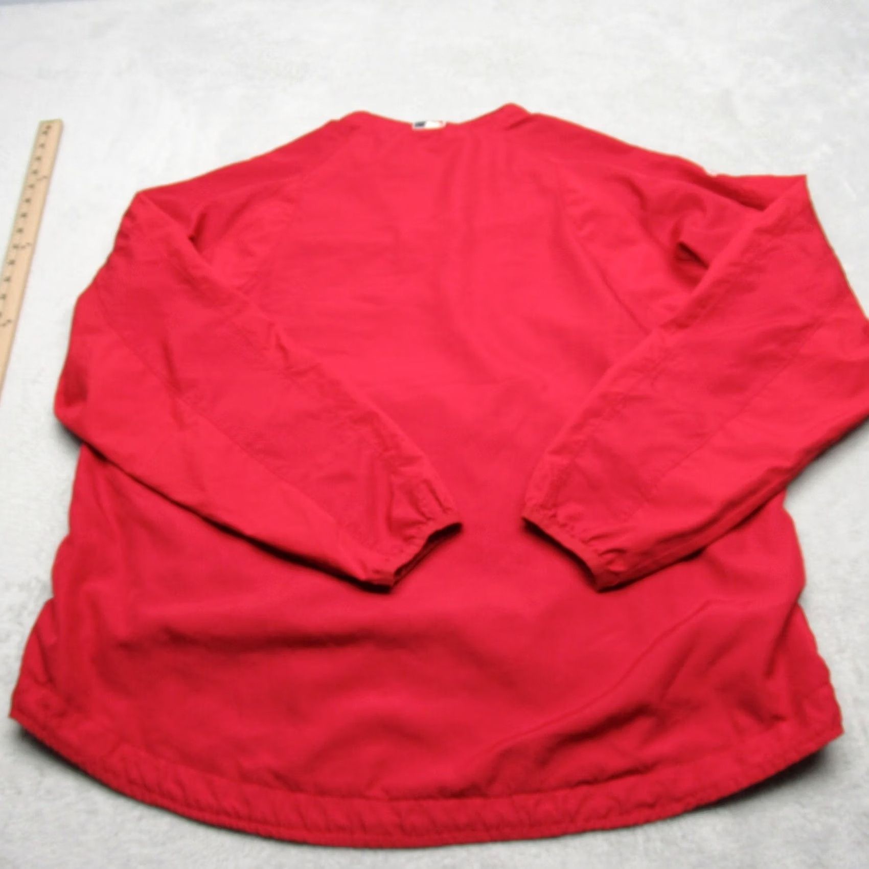 Vintage VINTAGE Majestic Angels Jacket Mens Large Red 1/4 Zip Windbreaker Baseball Pullover Windbreaker VTG Size US L / EU 52-54 / 3 - 2 Thumbnail