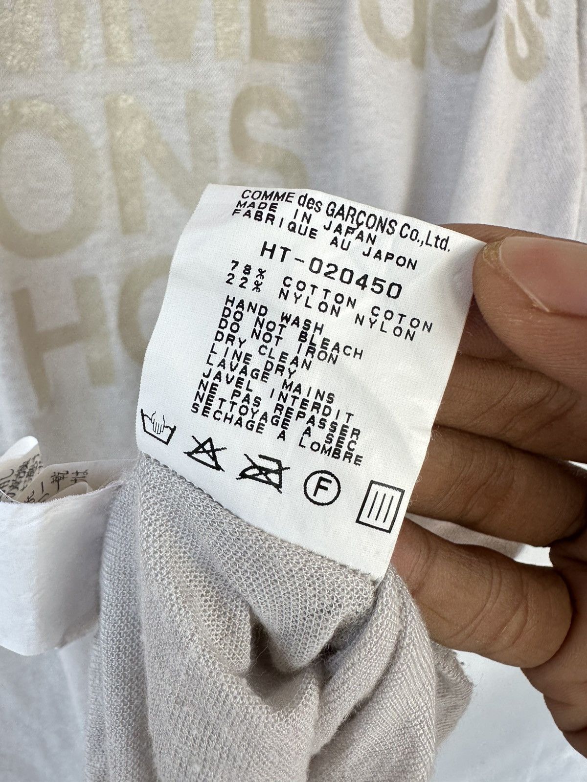 Comme des Garcons Homme RARE Vintage AD1998 Comme Des Garcons Homme Tee Size US L / EU 52-54 / 3 - 9 Thumbnail
