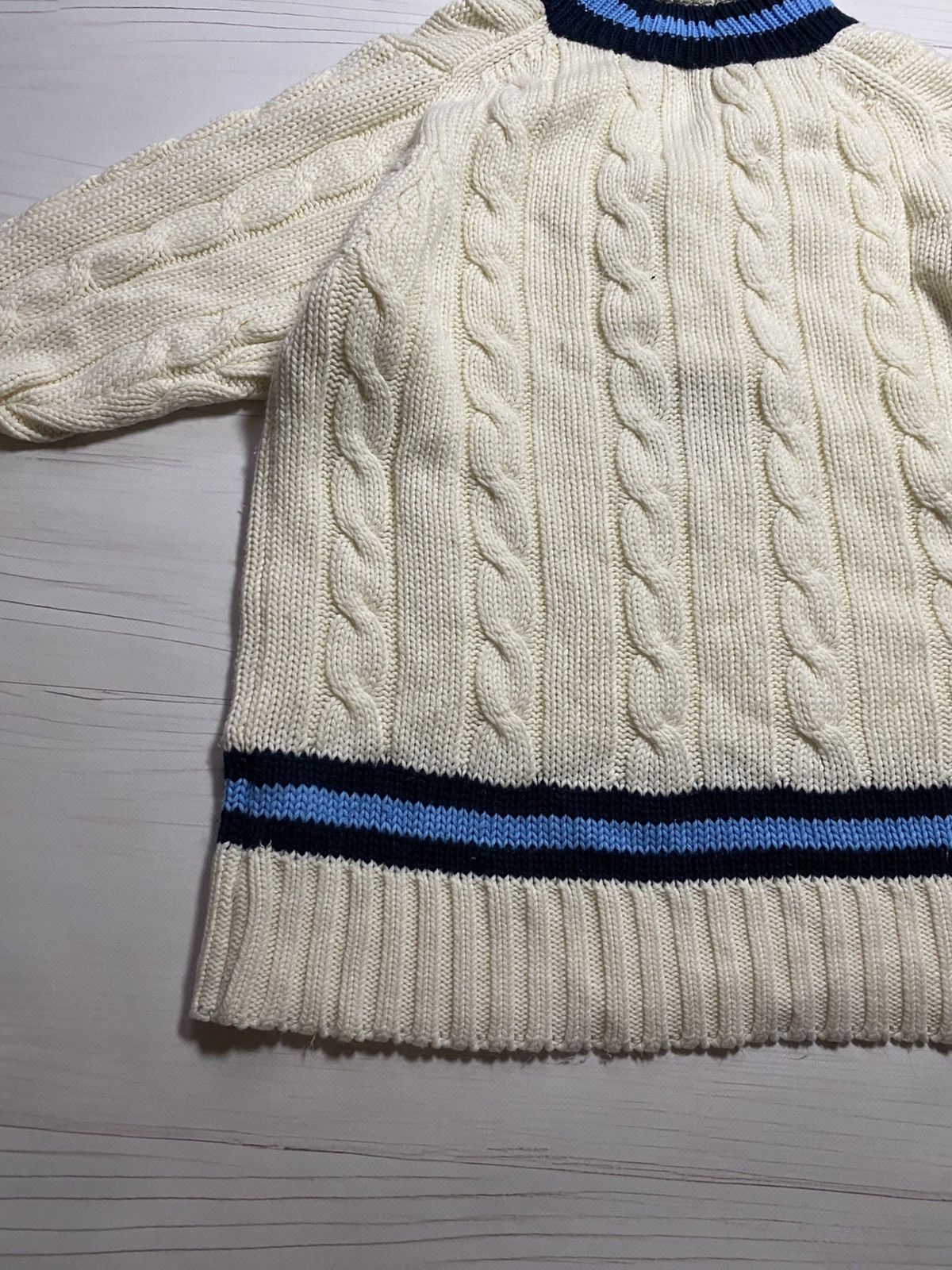 Vintage Vintage GM Sweater V-Neck 80s George Valley Cricket Club Size US M / EU 48-50 / 2 - 17 Thumbnail