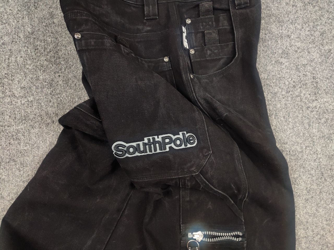 Southpole Vintage Southpole baggy Black denim Shorts Y2k Style Rap Size US 34 / EU 50 - 5 Thumbnail