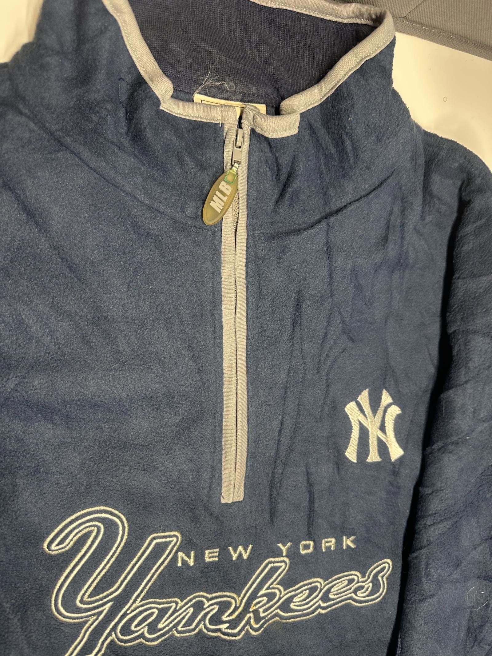New York Yankees New York Yankees Quarter Zip Pullover Size US XL / EU 56 / 4 - 6 Thumbnail