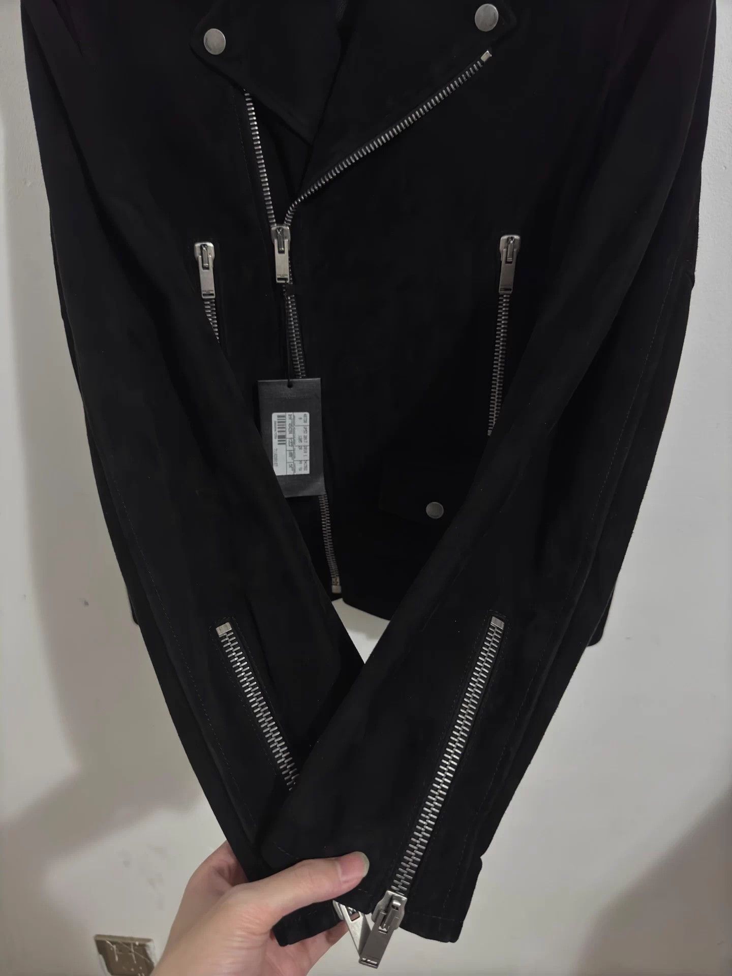 Saint Laurent Paris Saint Laurent SLP 18SS Black Suede Multi-Zip L01 Biker 50 Size US M / EU 48-50 / 2 - 4 Thumbnail