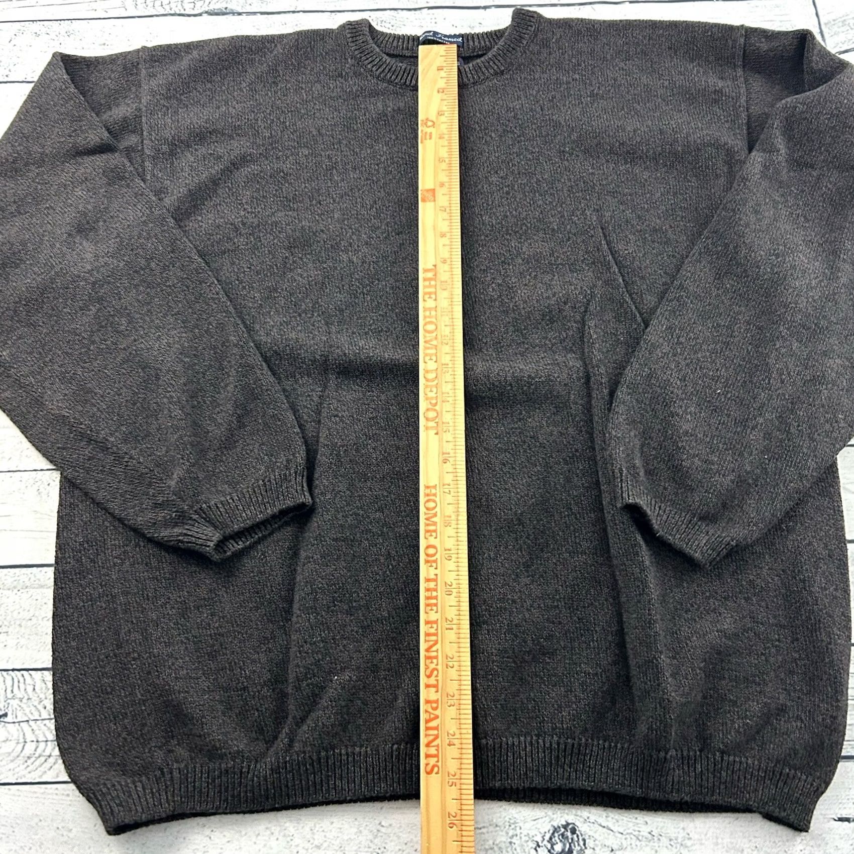Gant GANT Hand Framed Cotton Pullover Crewneck Sweater Men's 2XLT Brown Size US XXL / EU 58 / 5 - 3 Thumbnail