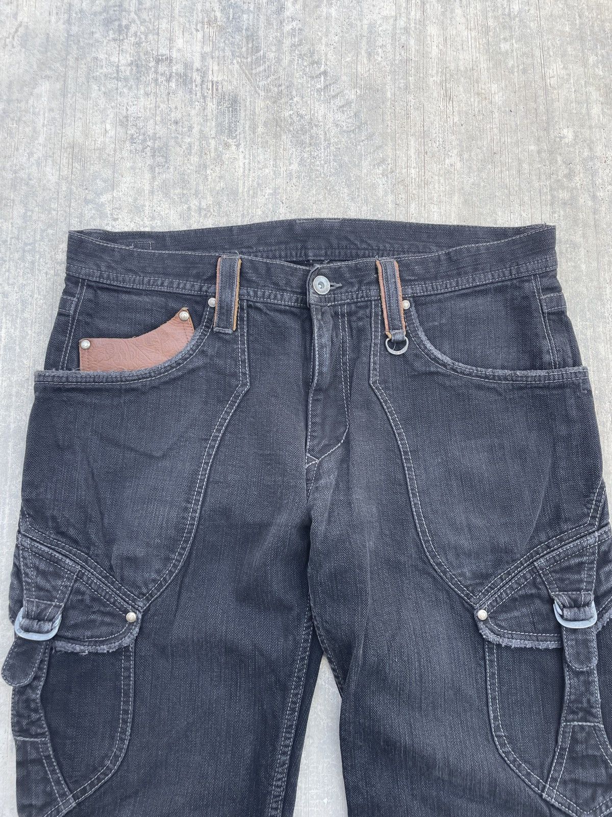 Obelisk 💥RARE💥2000s NICOLE CLUB FOR MEN COWHIDE BONDAGE PUNK ARCHIVE Size US 32 / EU 48 - 2 Thumbnail