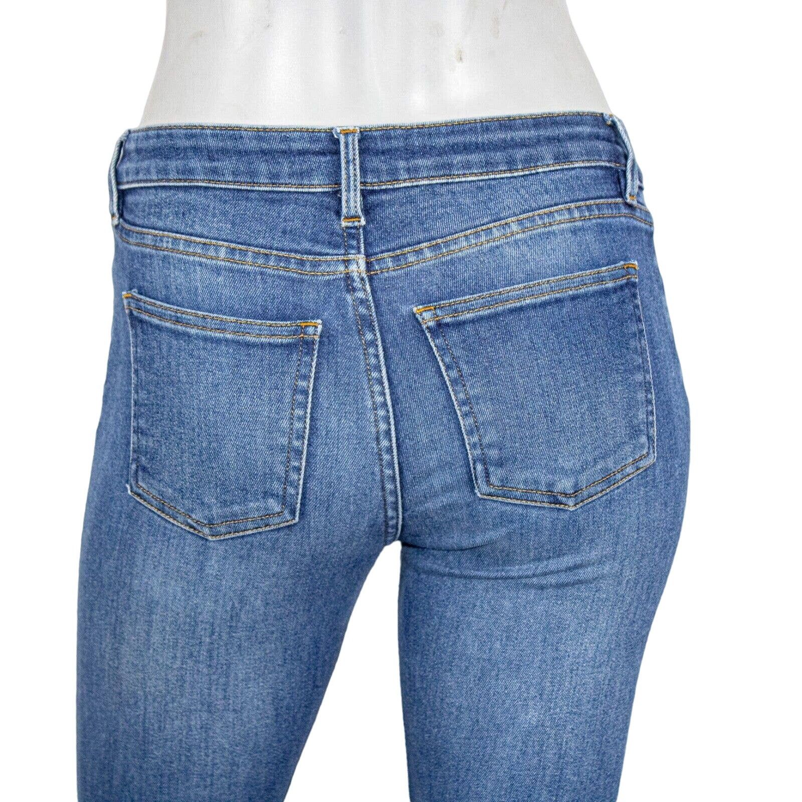 Acne Studios Acne Studios Women's Size 25 Skin 5 Denim Jeans in Used Blue Size 25" / US 0 / IT 36 - 10 Thumbnail