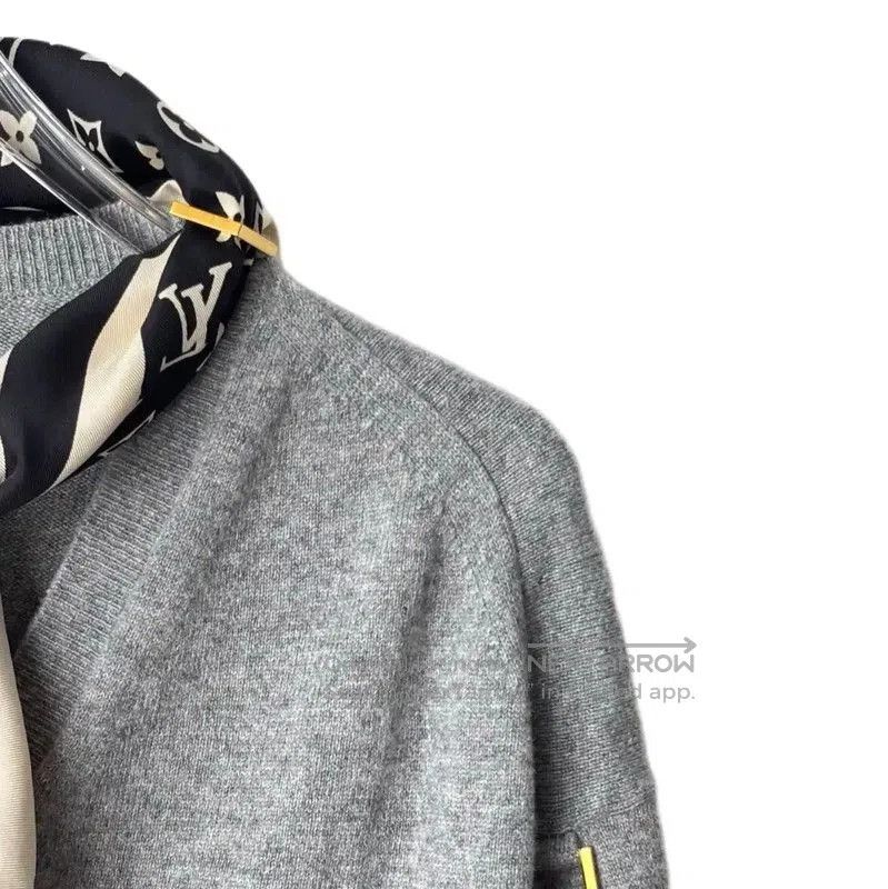 Louis Vuitton Louis Vuitton Grey Cotton Blend Women's Sweater . Size S / US 4 / IT 40 - 3 Thumbnail