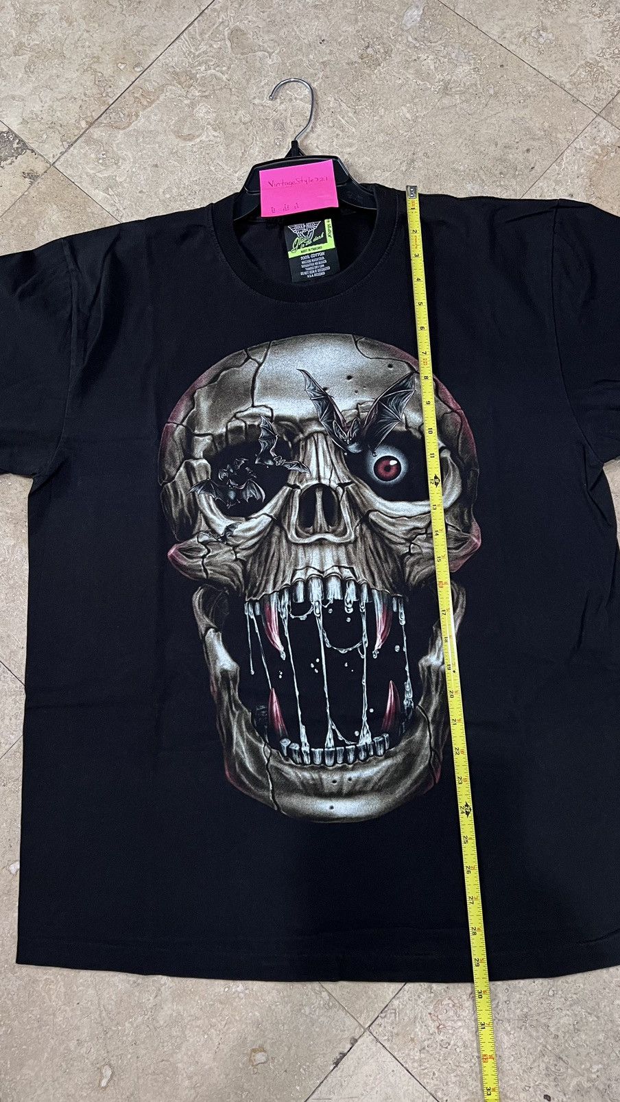 Other Rock Eagle Glow in the Dark - Skull Single Stitch Size XL Size US XL / EU 56 / 4 - 9 Thumbnail